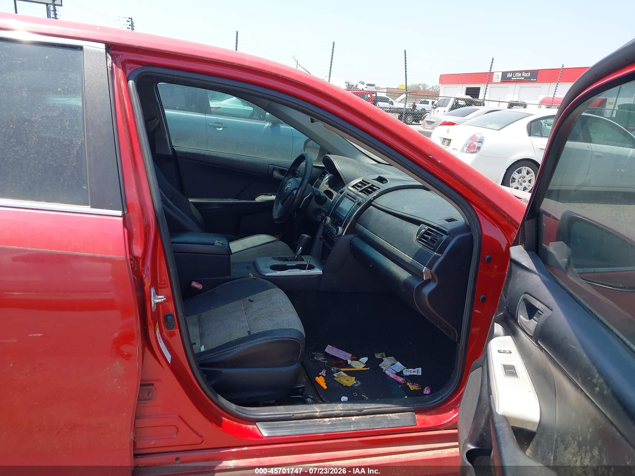 2013 Toyota Camry Se Red vin: 4T1BF1FK9DU713835
