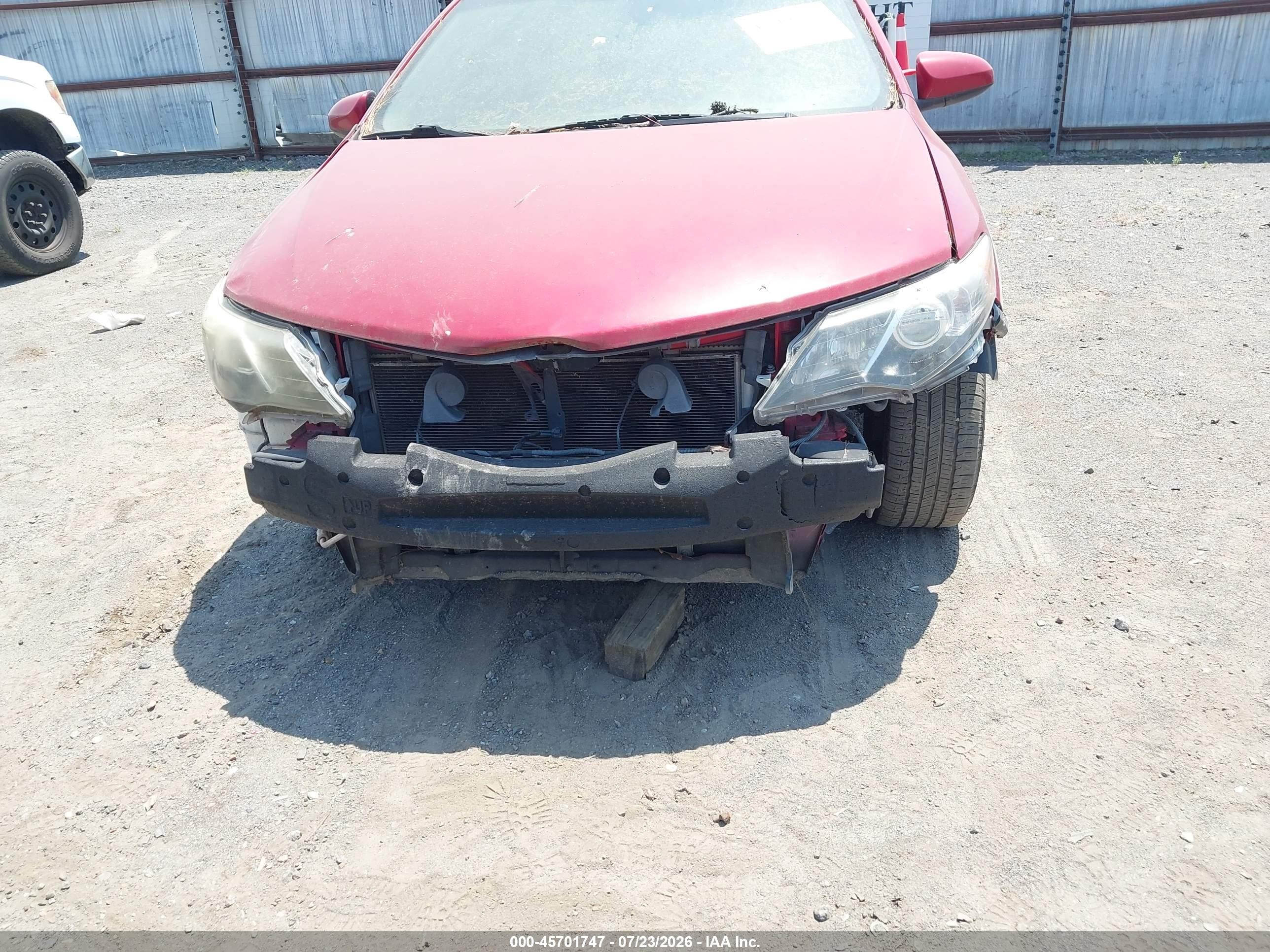 2013 Toyota Camry Se Red vin: 4T1BF1FK9DU713835