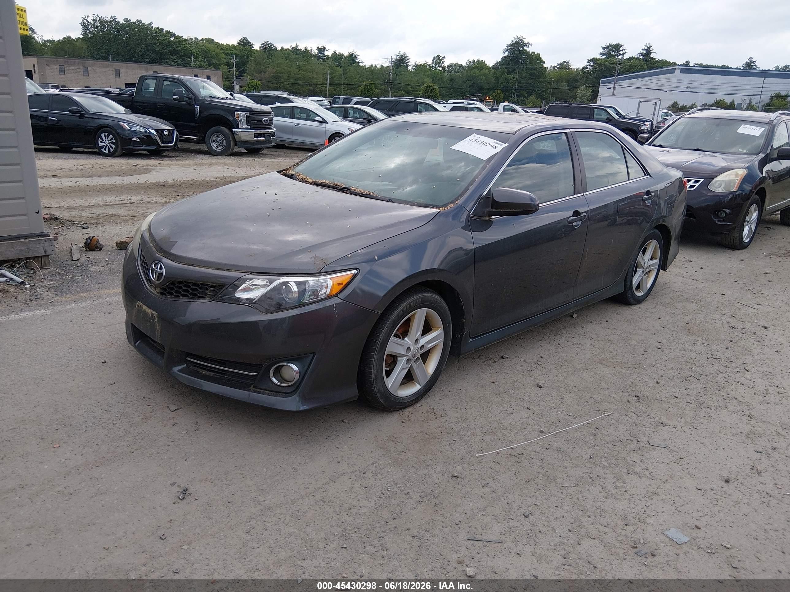 2013 Toyota Camry Se Gray vin: 4T1BF1FK9DU719926