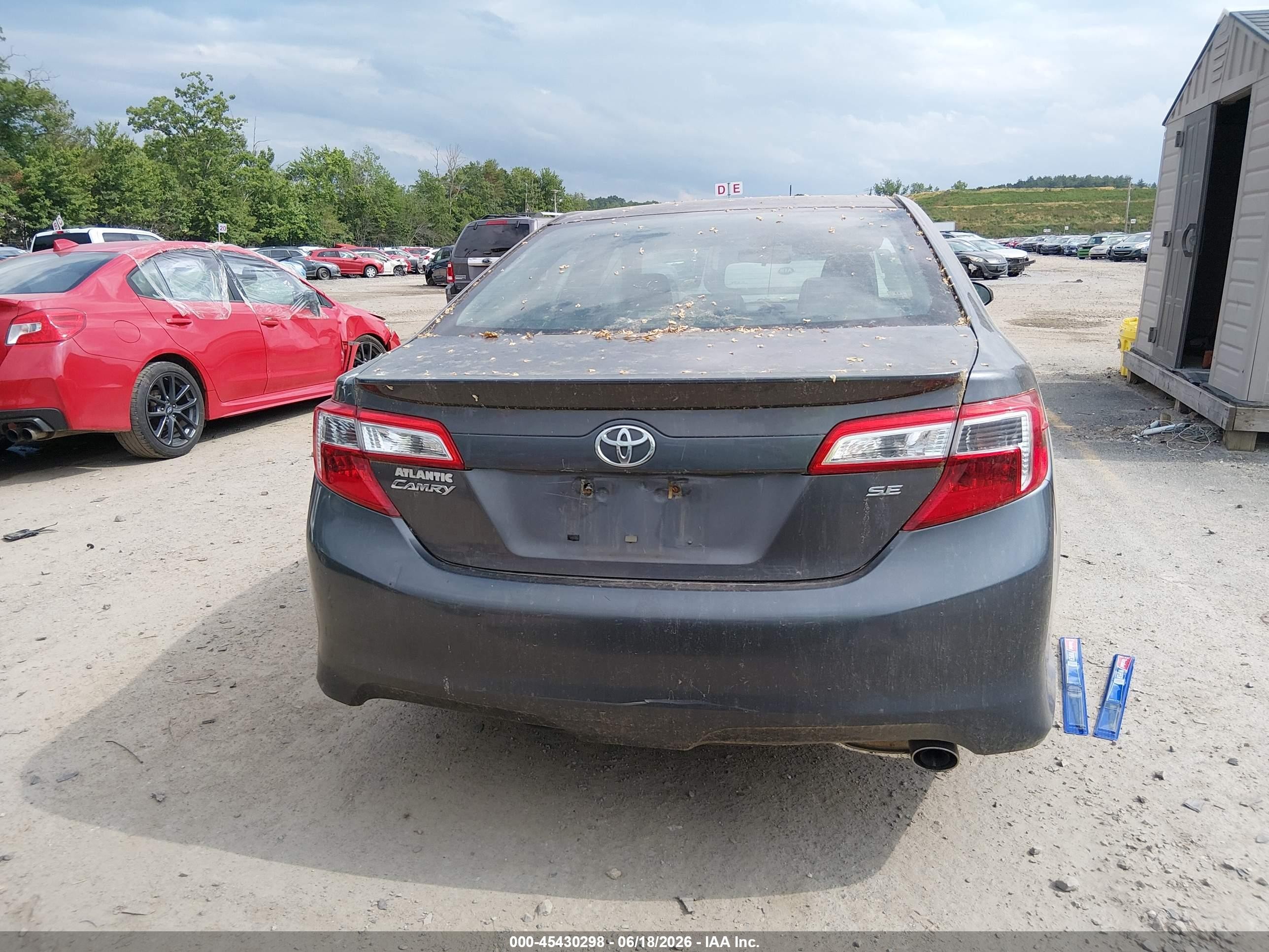 2013 Toyota Camry Se Gray vin: 4T1BF1FK9DU719926
