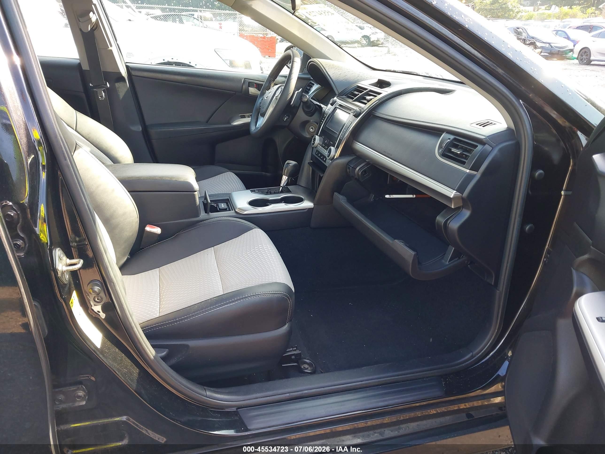 2014 Toyota Camry Se Черный vin: 4T1BF1FK9EU308866