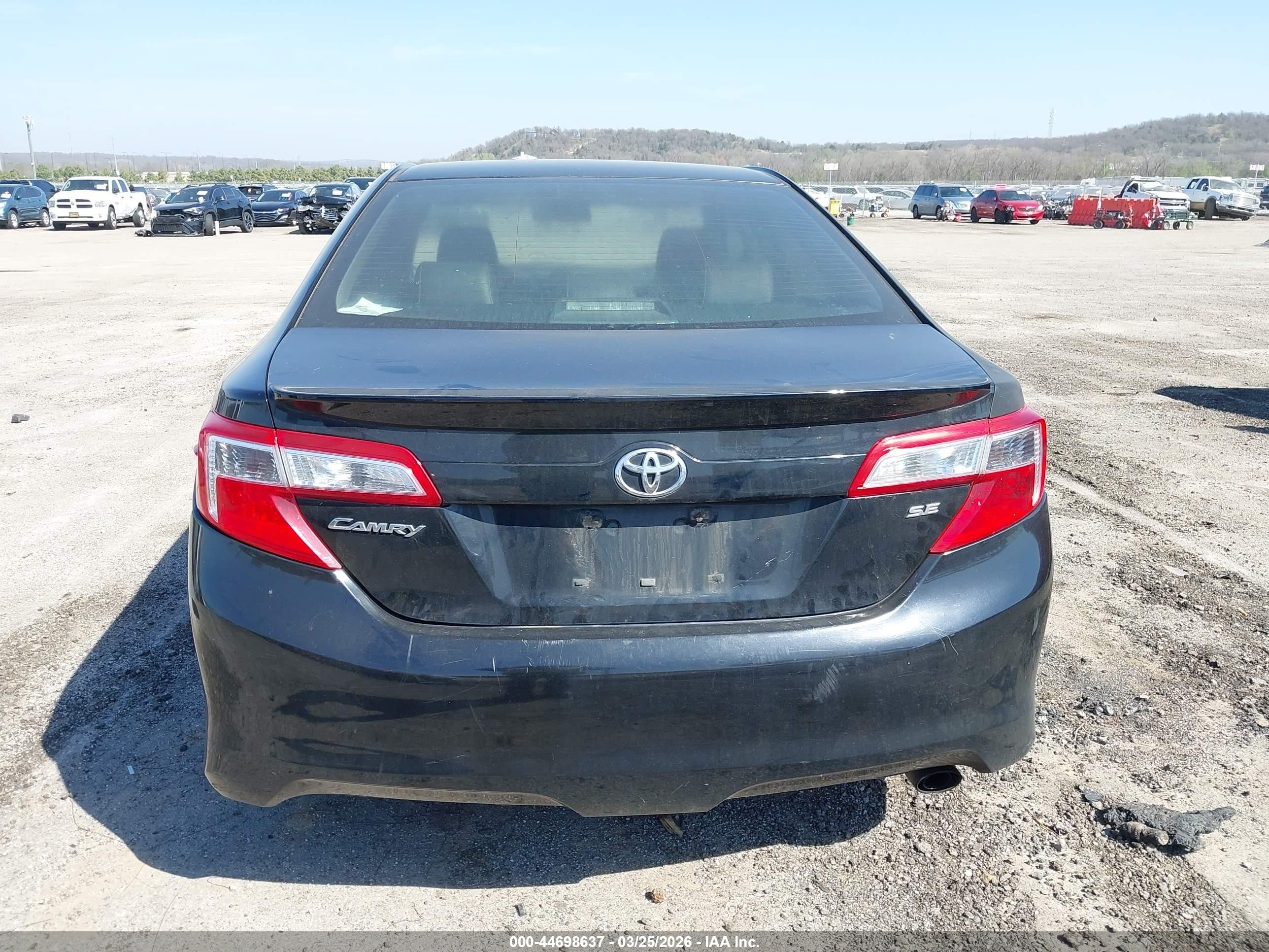2014 Toyota Camry Se Black vin: 4T1BF1FK9EU311878