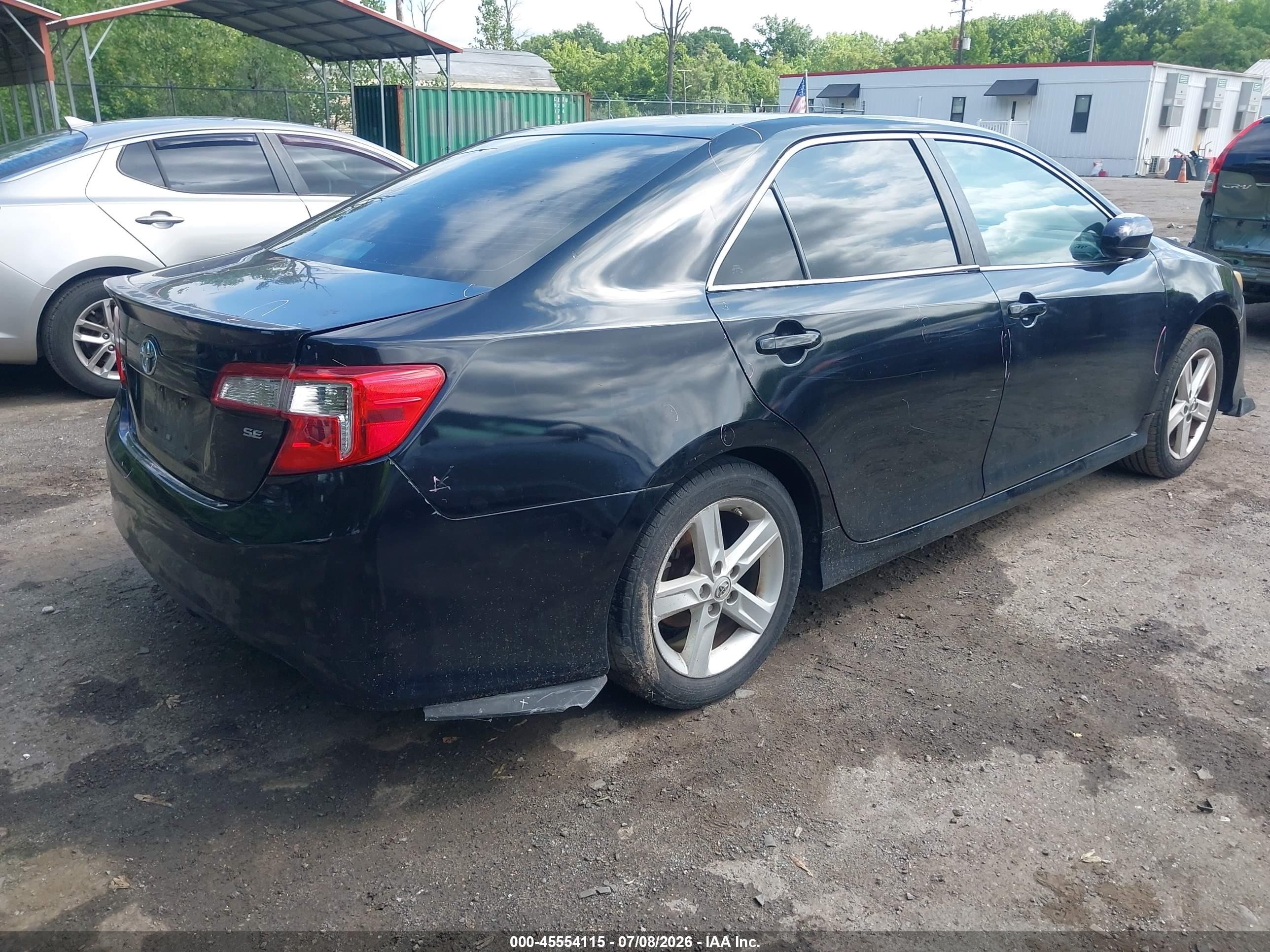 2014 Toyota Camry Se Черный vin: 4T1BF1FK9EU312531