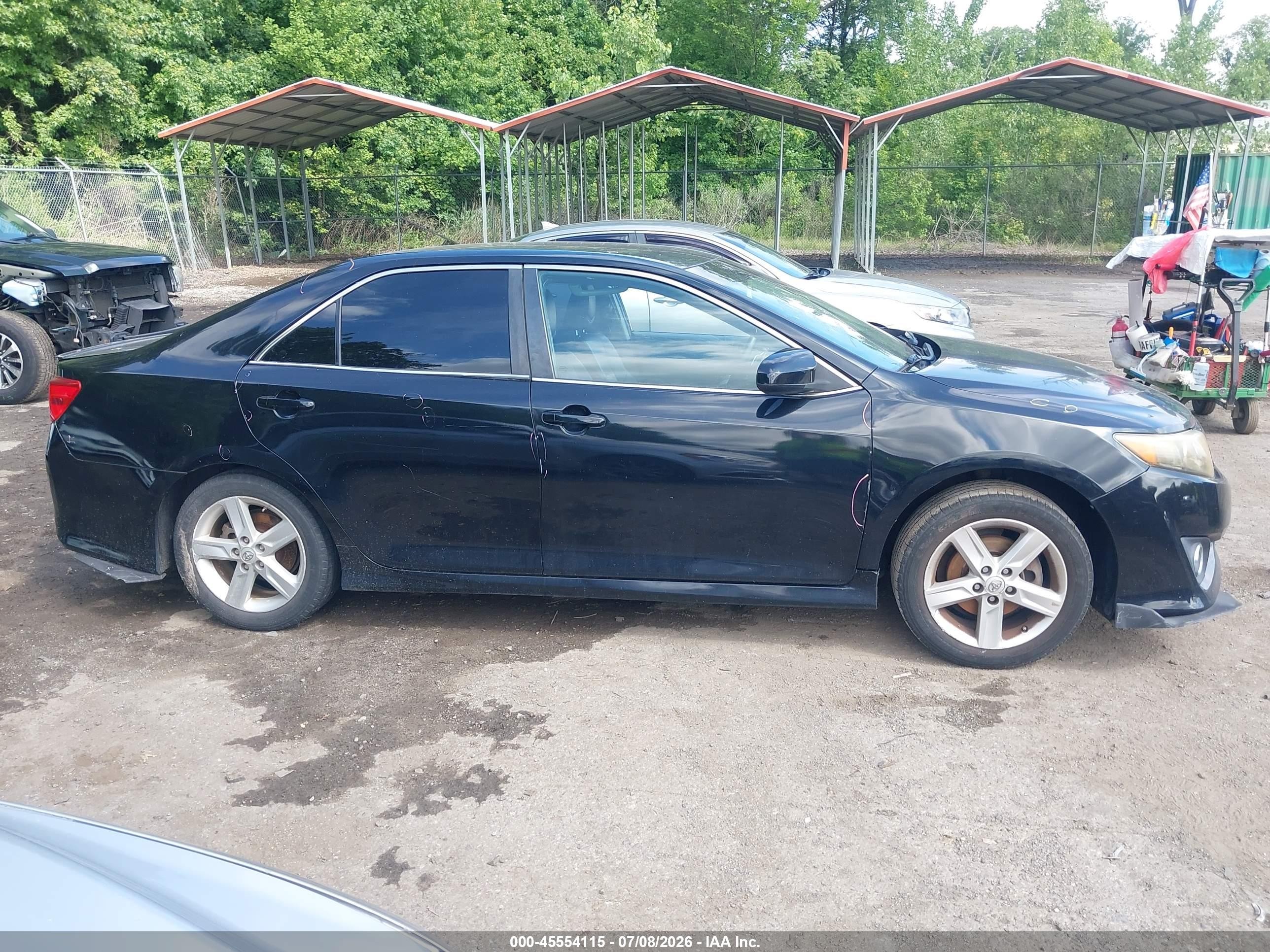 2014 Toyota Camry Se Черный vin: 4T1BF1FK9EU312531
