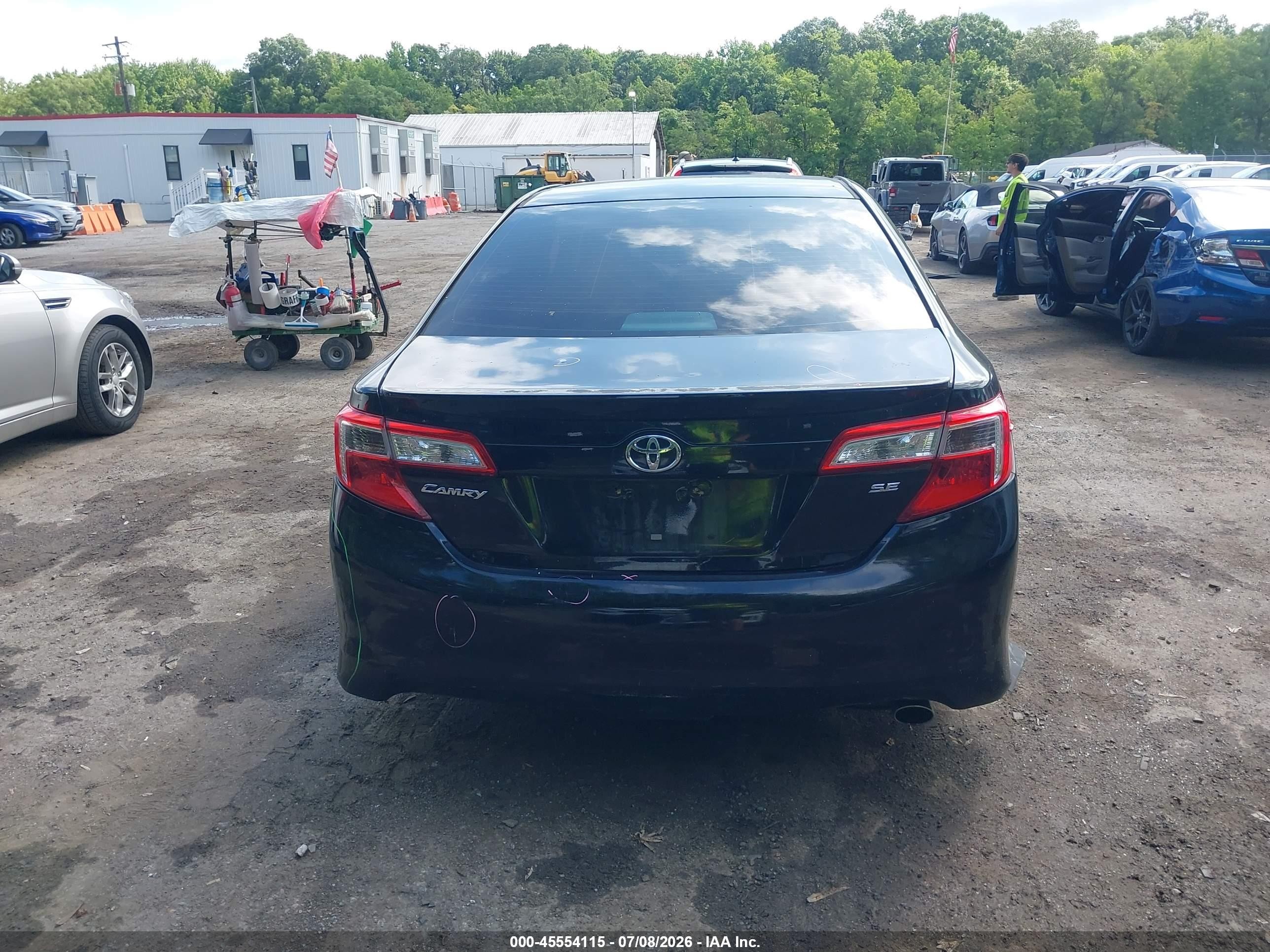 2014 Toyota Camry Se Черный vin: 4T1BF1FK9EU312531