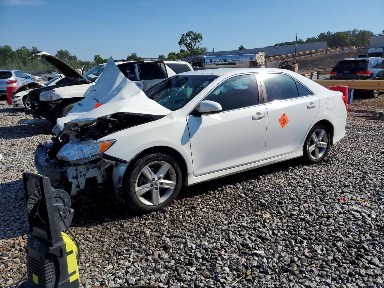 2014 Toyota Camry Se White vin: 4T1BF1FK9EU314926