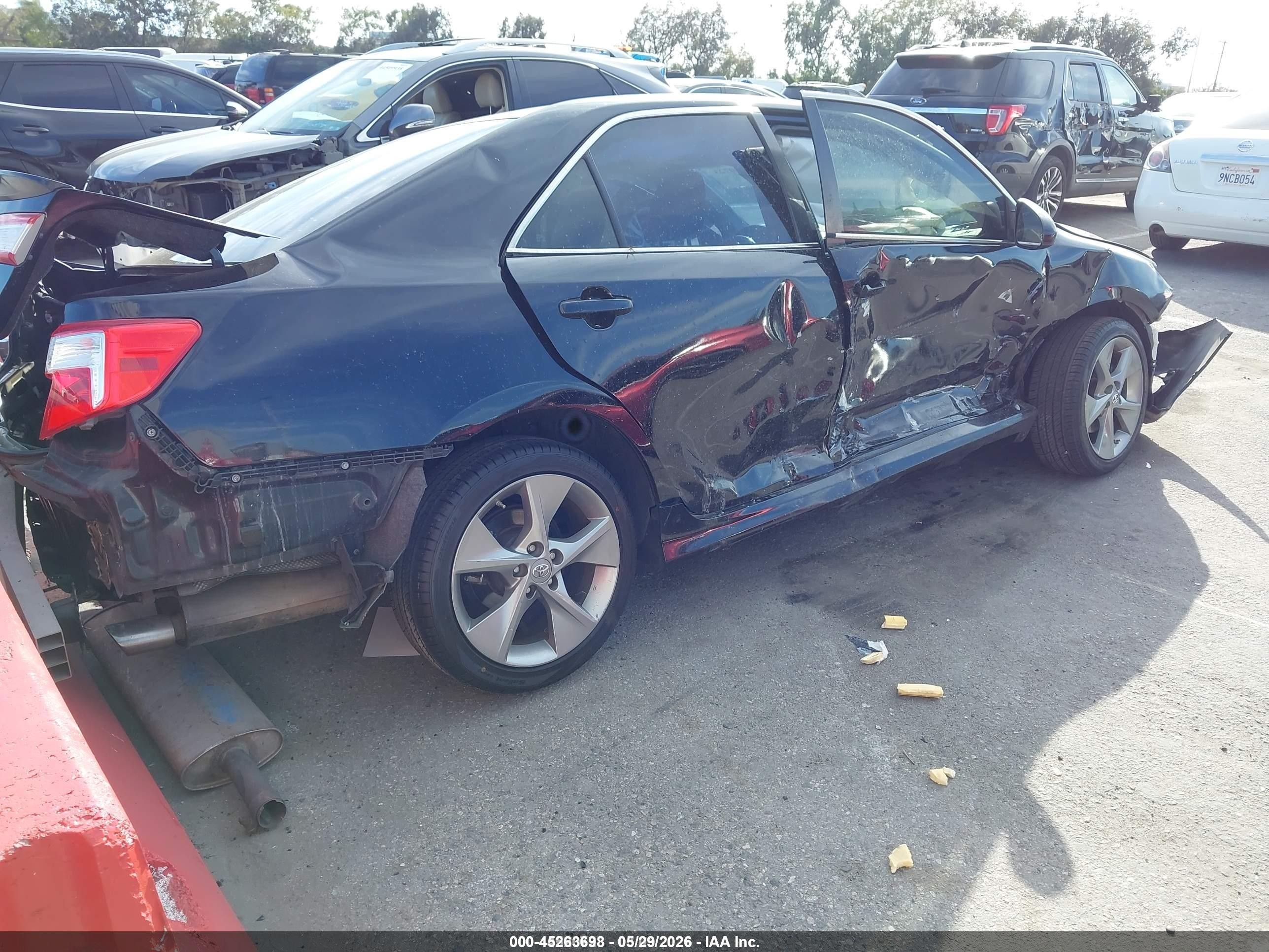 2014 Toyota Camry Se Sport Черный vin: 4T1BF1FK9EU317129