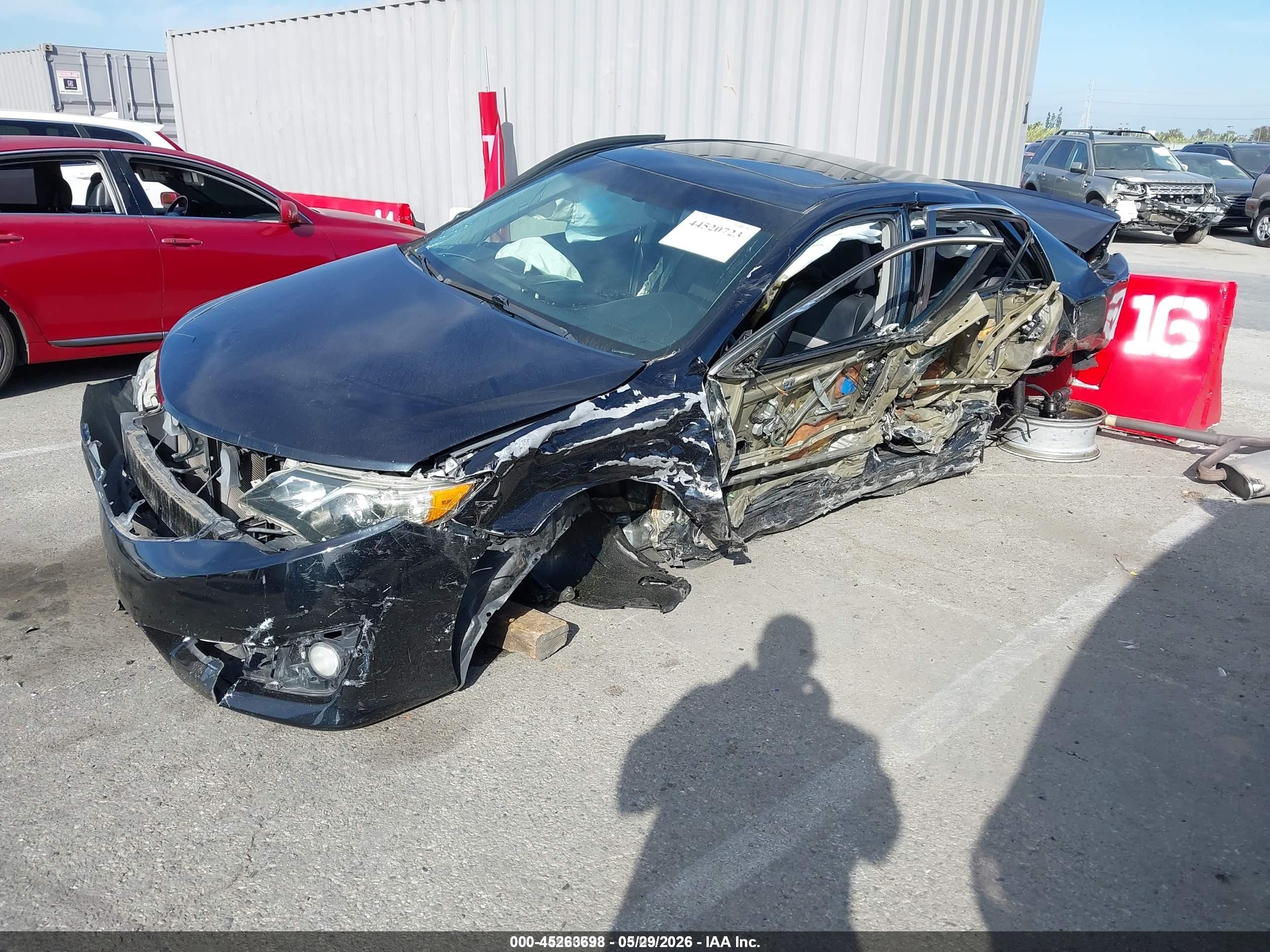 2014 Toyota Camry Se Sport Черный vin: 4T1BF1FK9EU317129