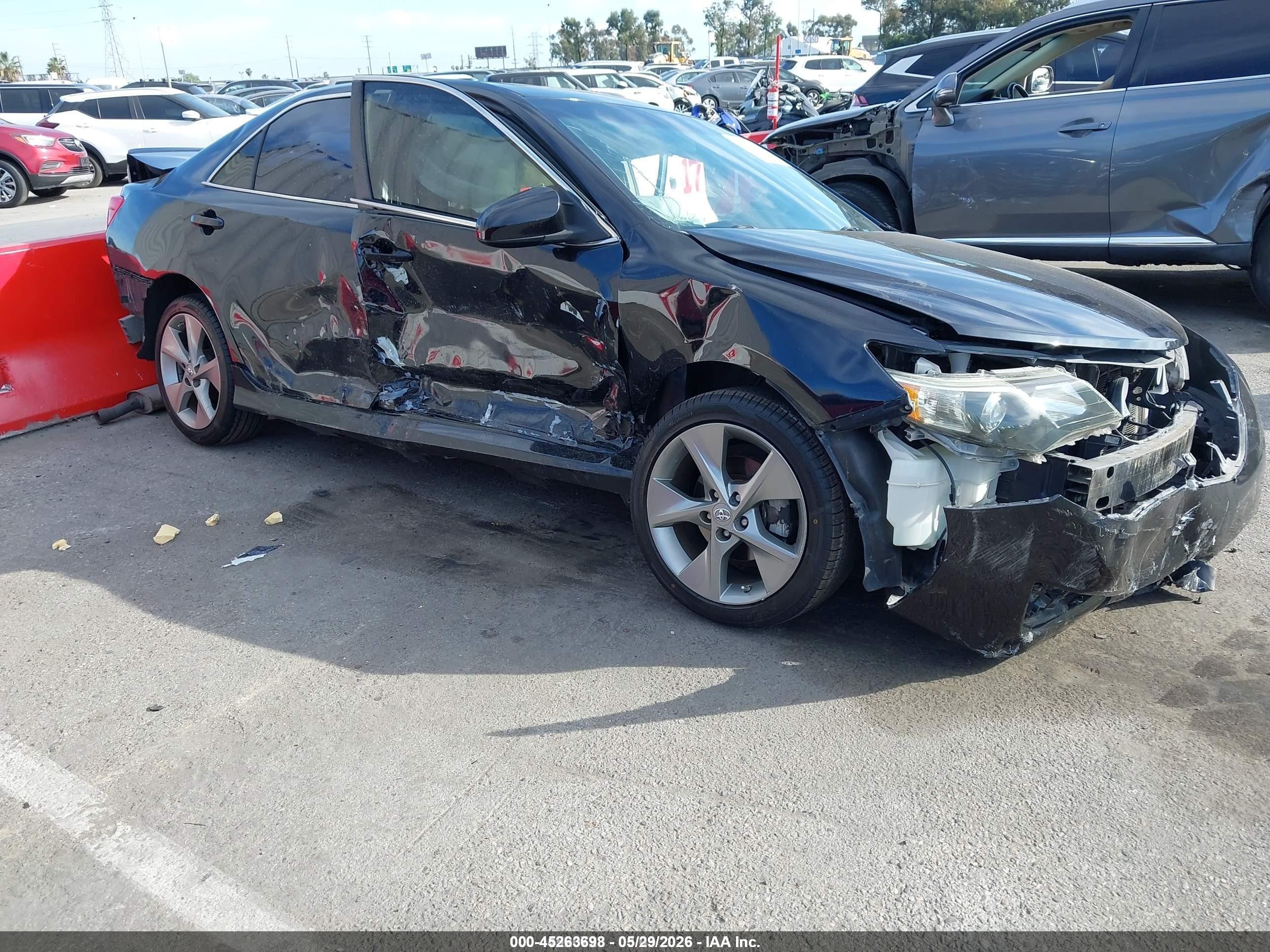 2014 Toyota Camry Se Sport Черный vin: 4T1BF1FK9EU317129
