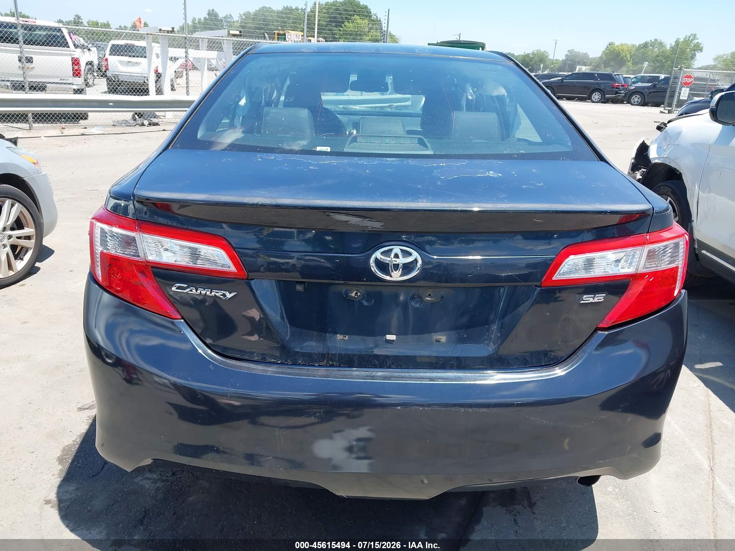 2014 Toyota Camry Se Серый vin: 4T1BF1FK9EU319060