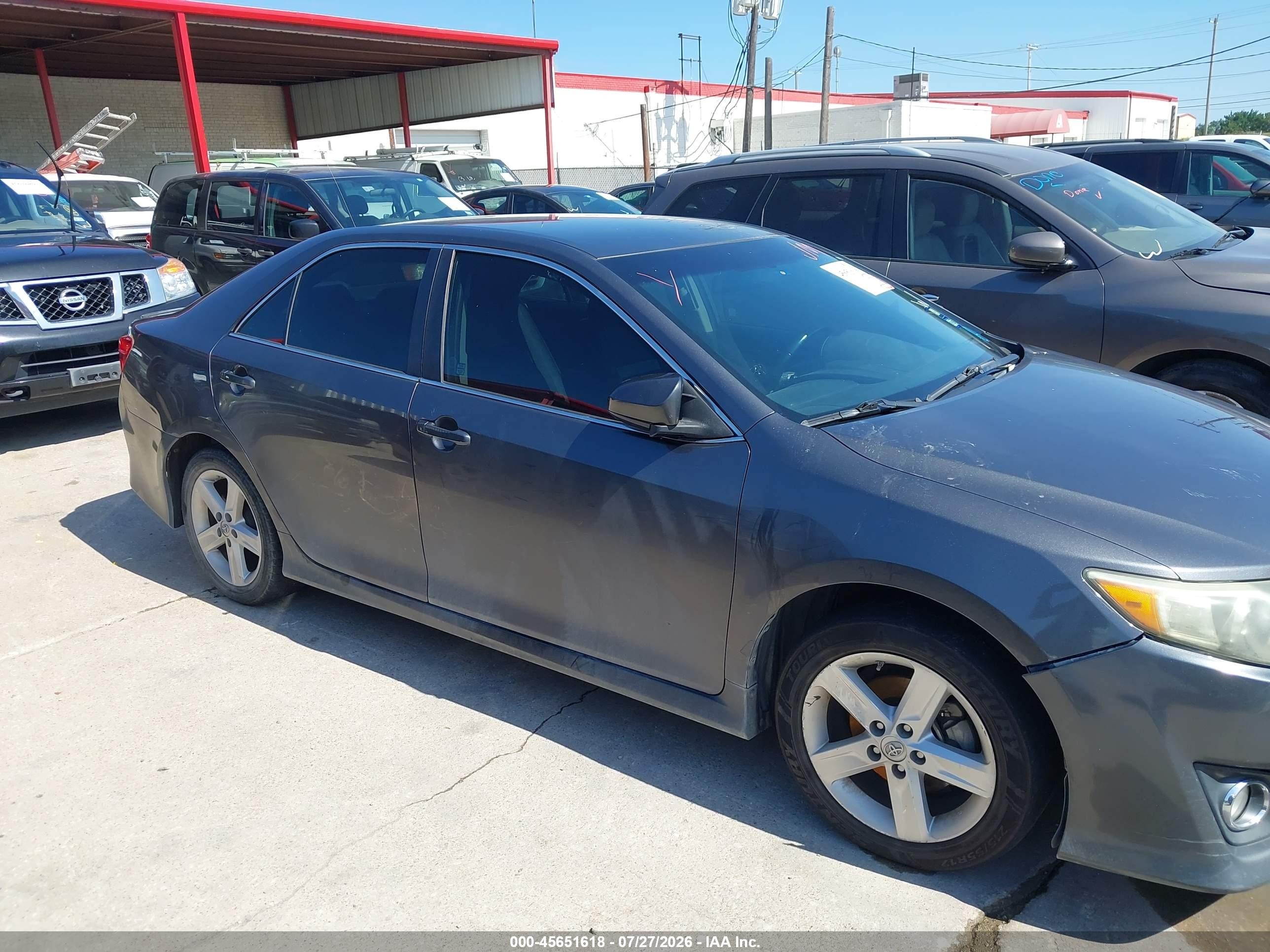 2014 Toyota Camry Se Gray vin: 4T1BF1FK9EU320743