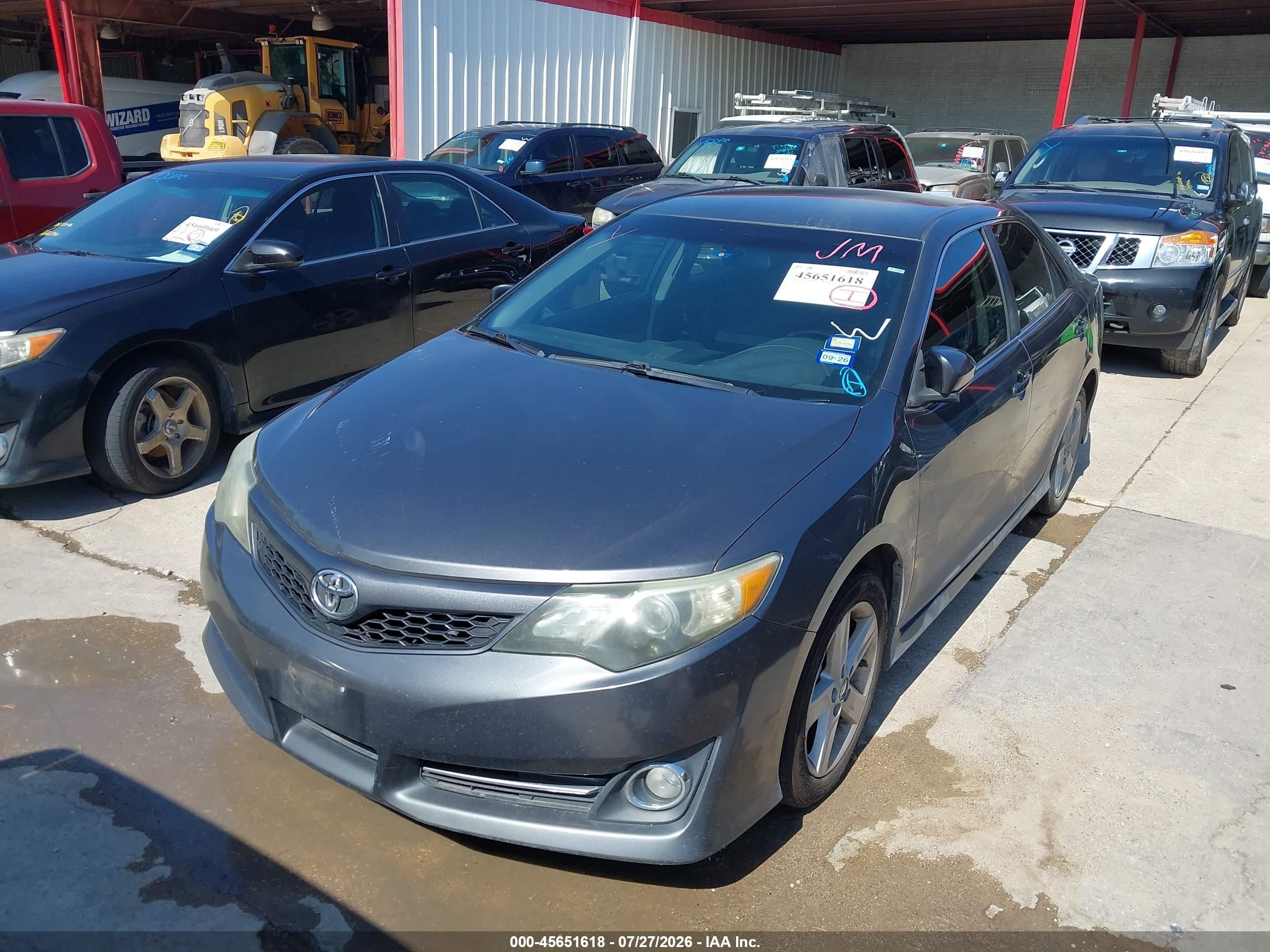 2014 Toyota Camry Se Gray vin: 4T1BF1FK9EU320743