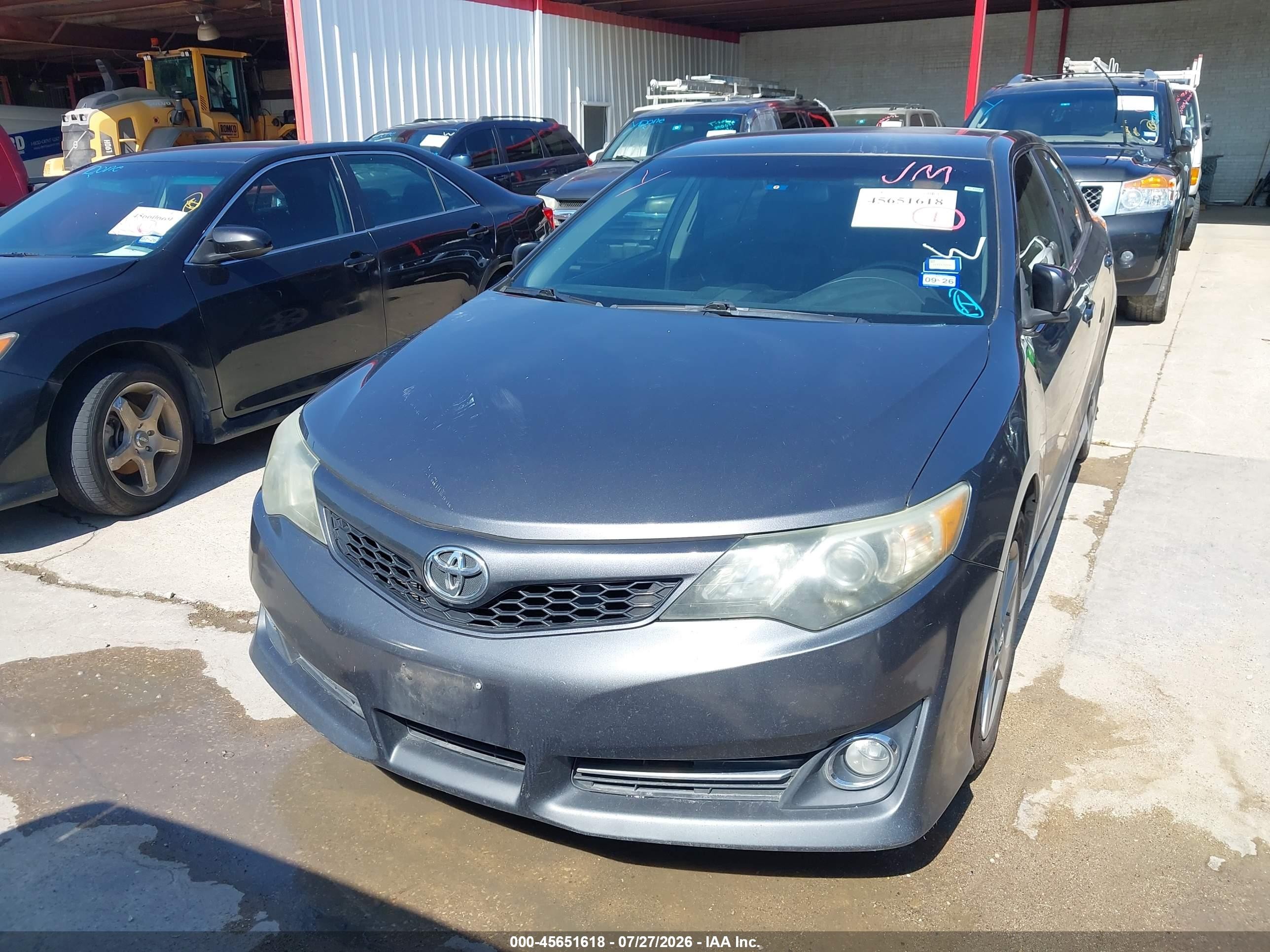 2014 Toyota Camry Se Gray vin: 4T1BF1FK9EU320743
