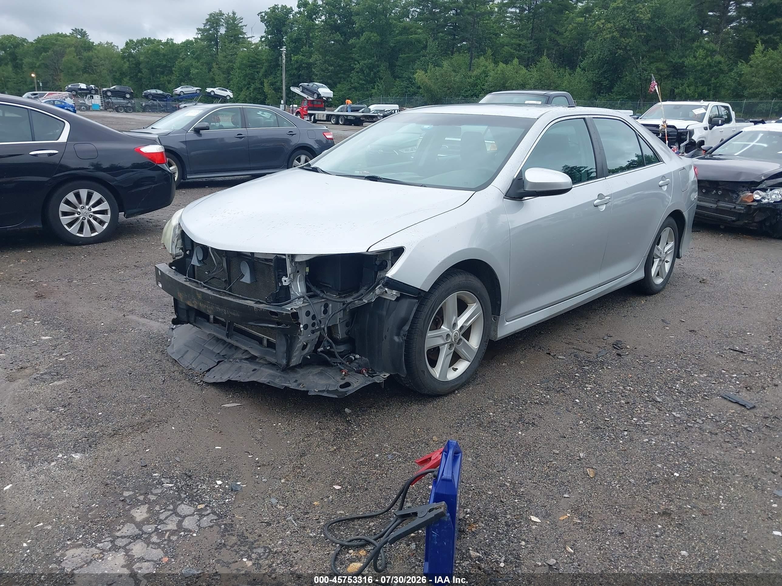 2014 Toyota Camry Se Silver vin: 4T1BF1FK9EU330625