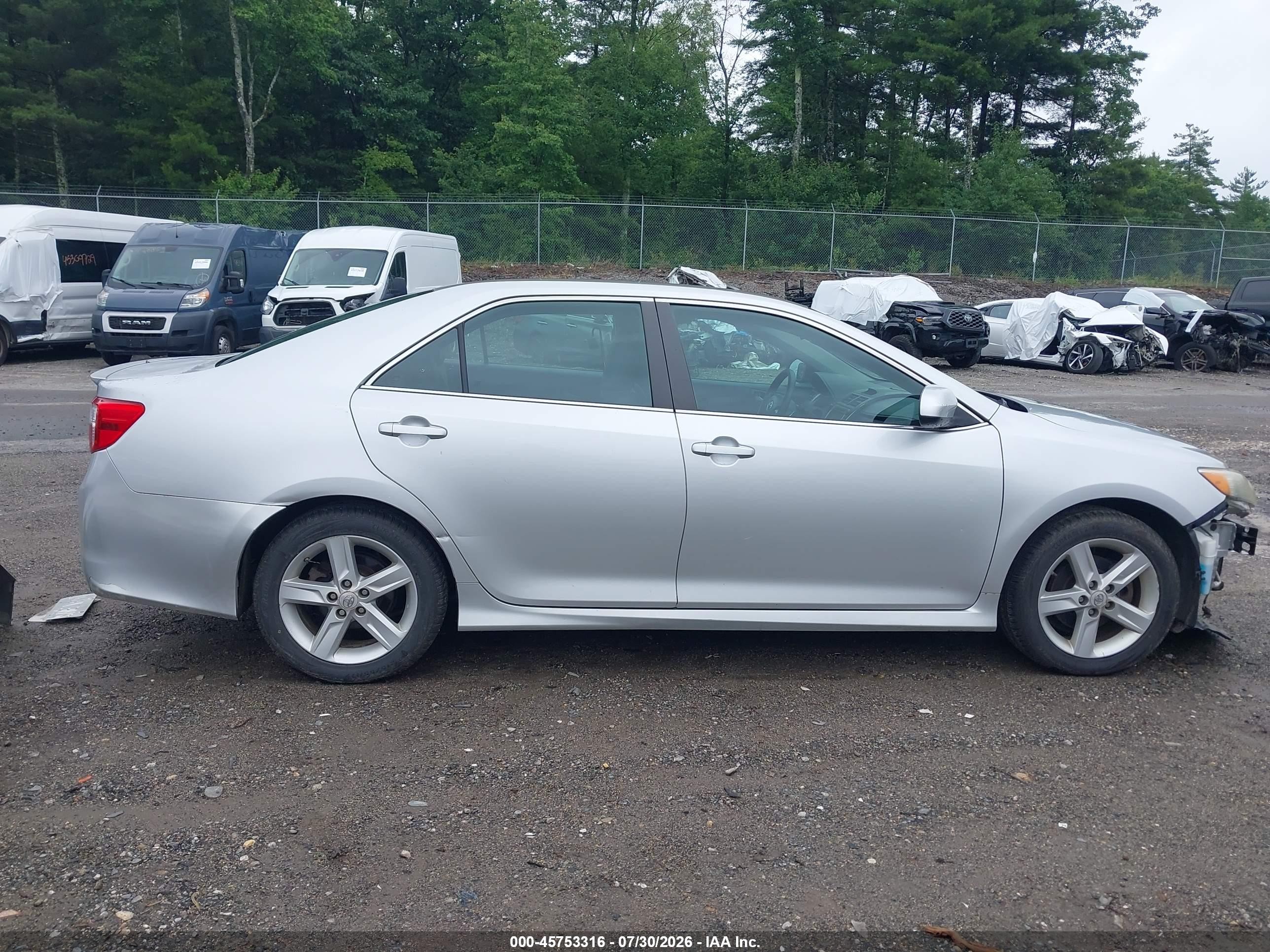 2014 Toyota Camry Se Silver vin: 4T1BF1FK9EU330625