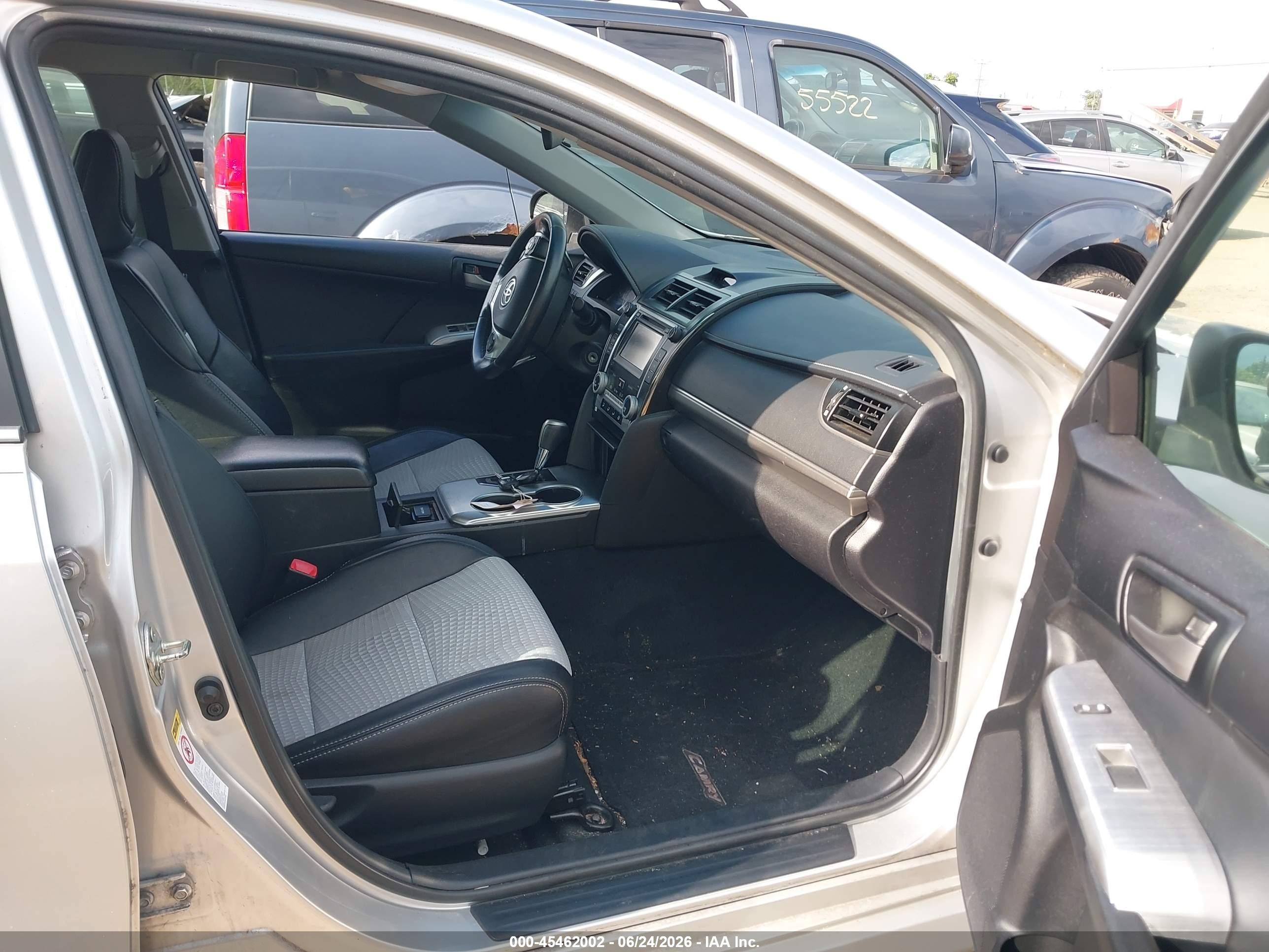 2014 Toyota Camry Se Silver vin: 4T1BF1FK9EU344234