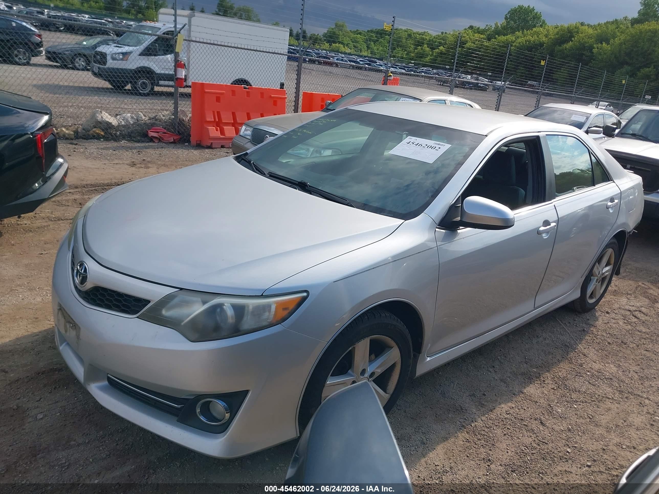 2014 Toyota Camry Se Silver vin: 4T1BF1FK9EU344234