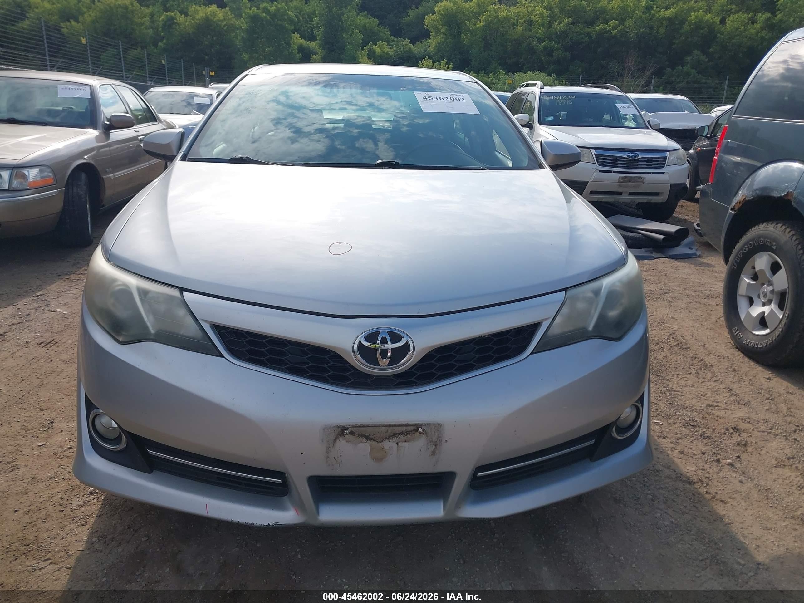 2014 Toyota Camry Se Silver vin: 4T1BF1FK9EU344234