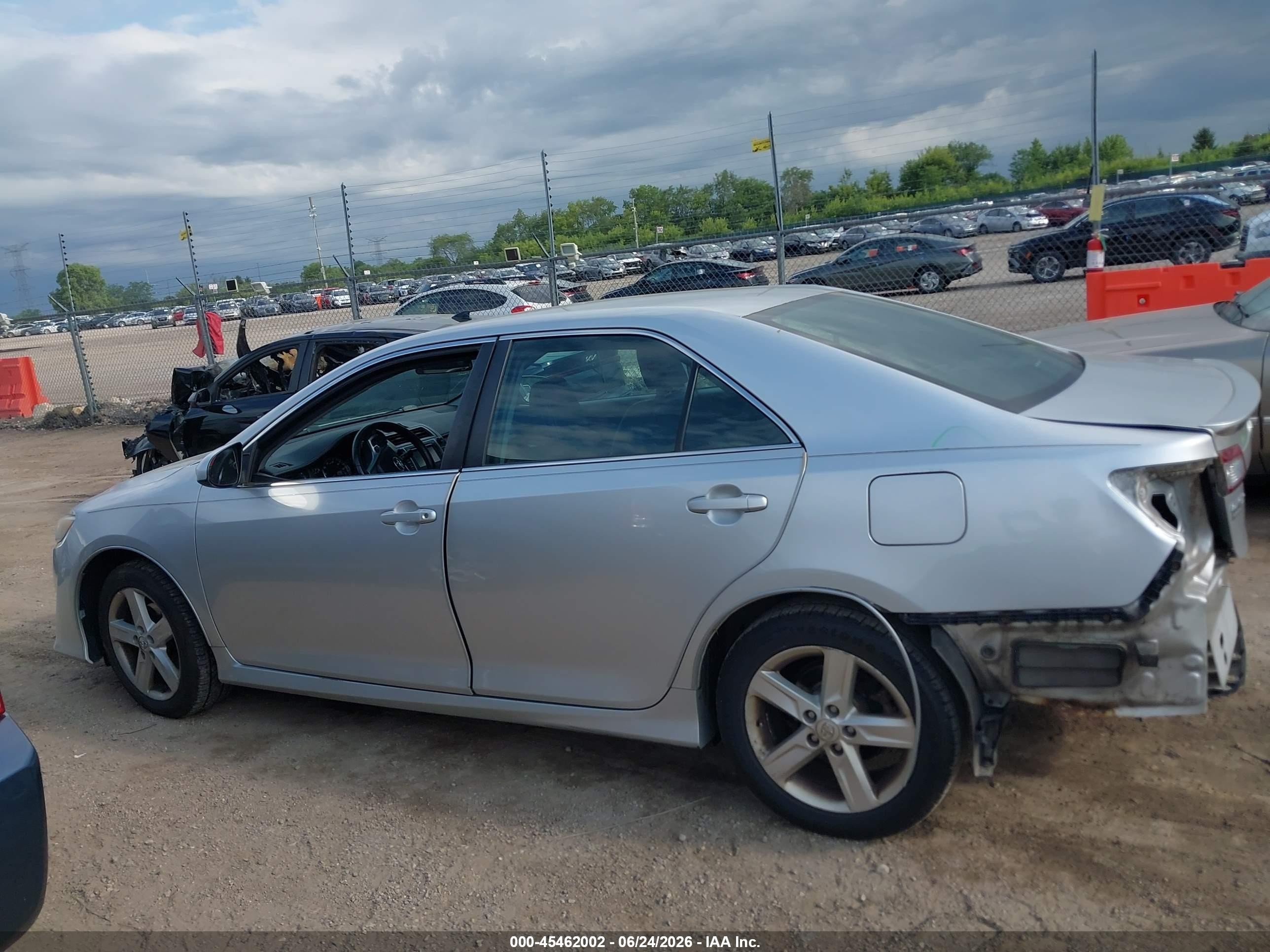 2014 Toyota Camry Se Silver vin: 4T1BF1FK9EU344234