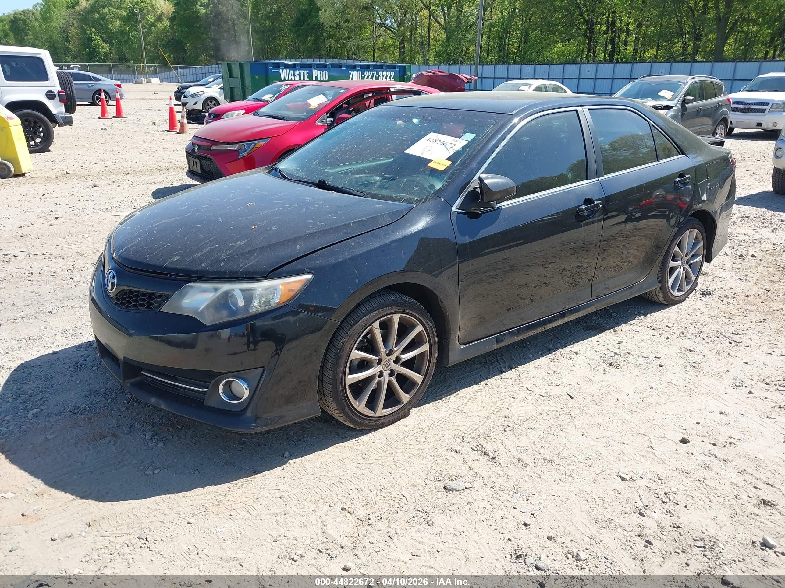 2014 Toyota Camry Se Black vin: 4T1BF1FK9EU347392