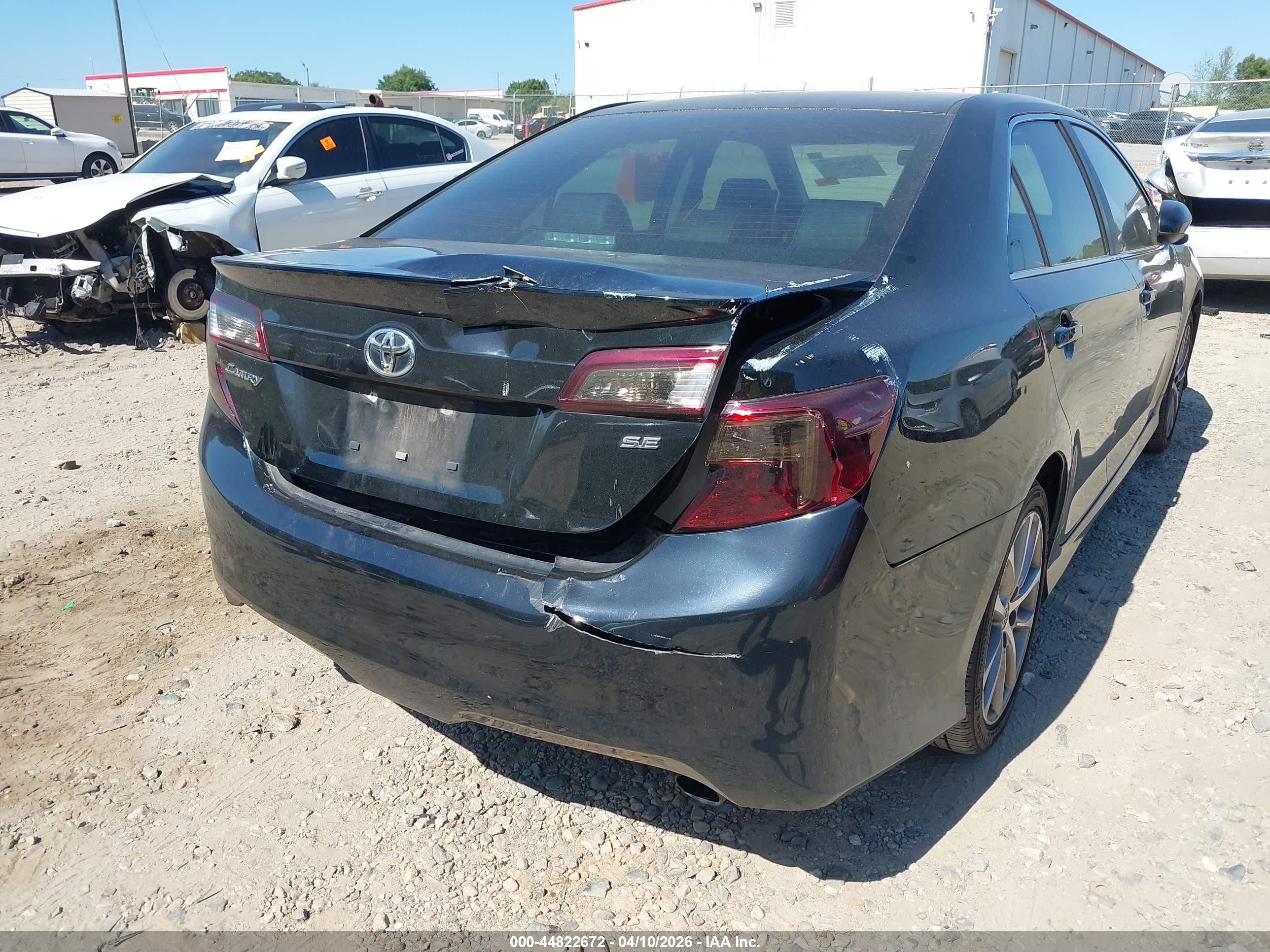 2014 Toyota Camry Se Black vin: 4T1BF1FK9EU347392