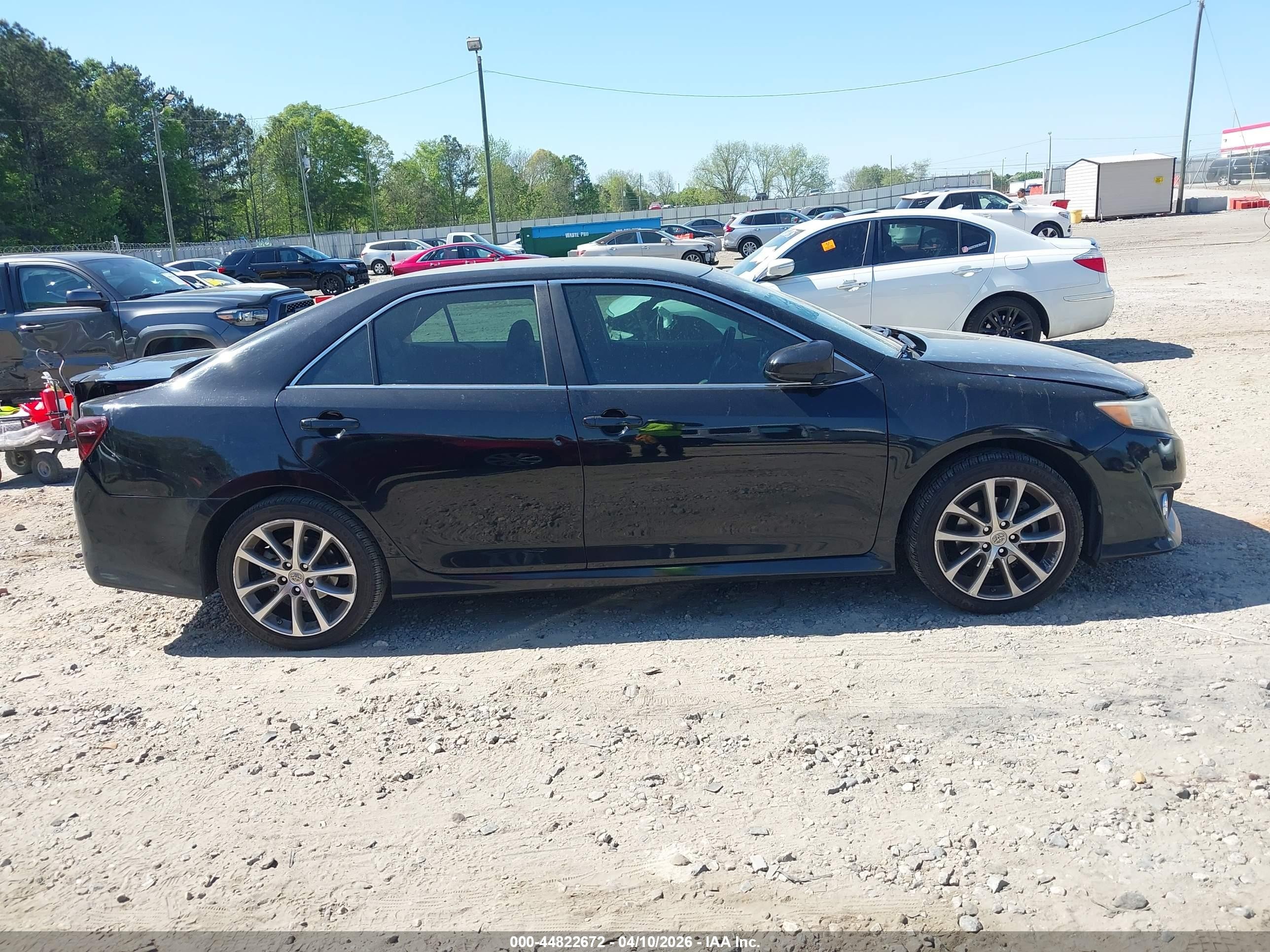 2014 Toyota Camry Se Black vin: 4T1BF1FK9EU347392