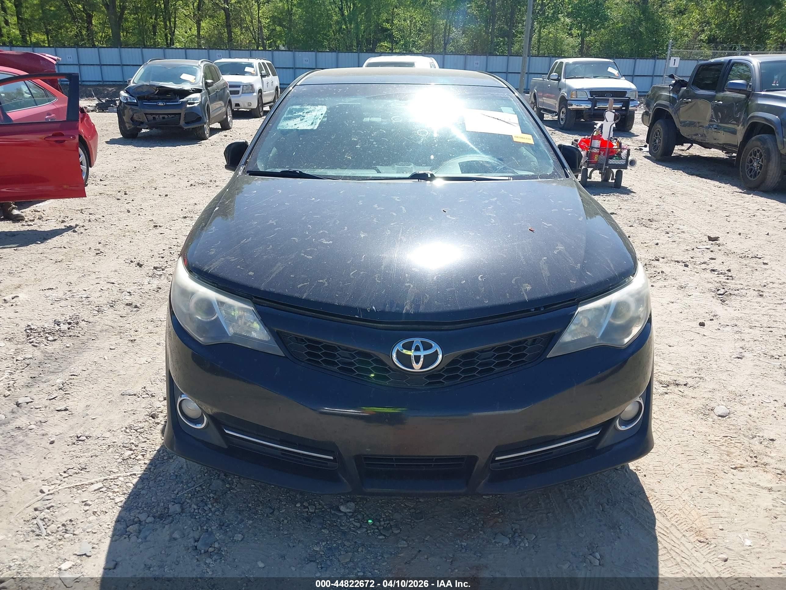 2014 Toyota Camry Se Black vin: 4T1BF1FK9EU347392