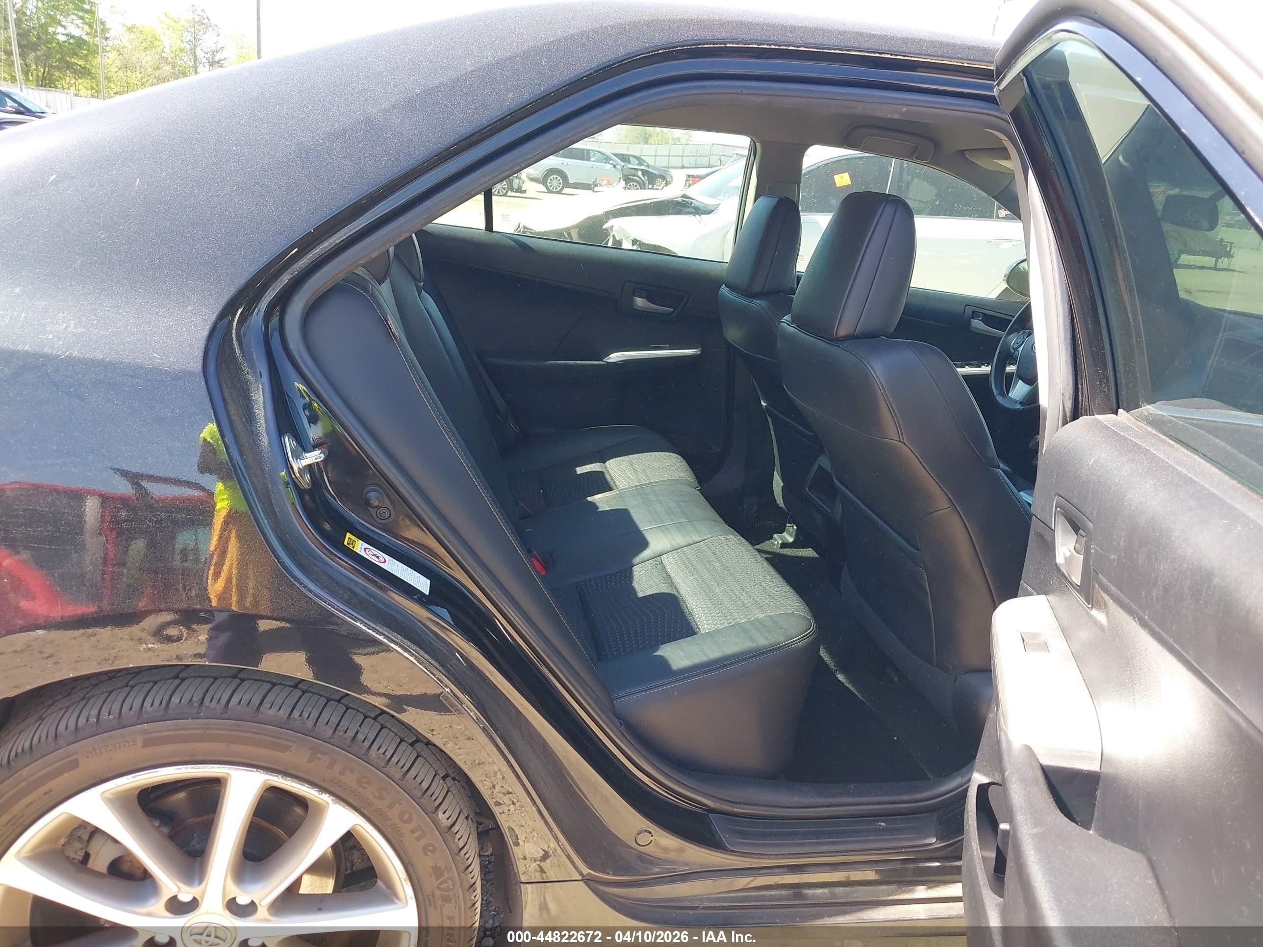 2014 Toyota Camry Se Black vin: 4T1BF1FK9EU347392
