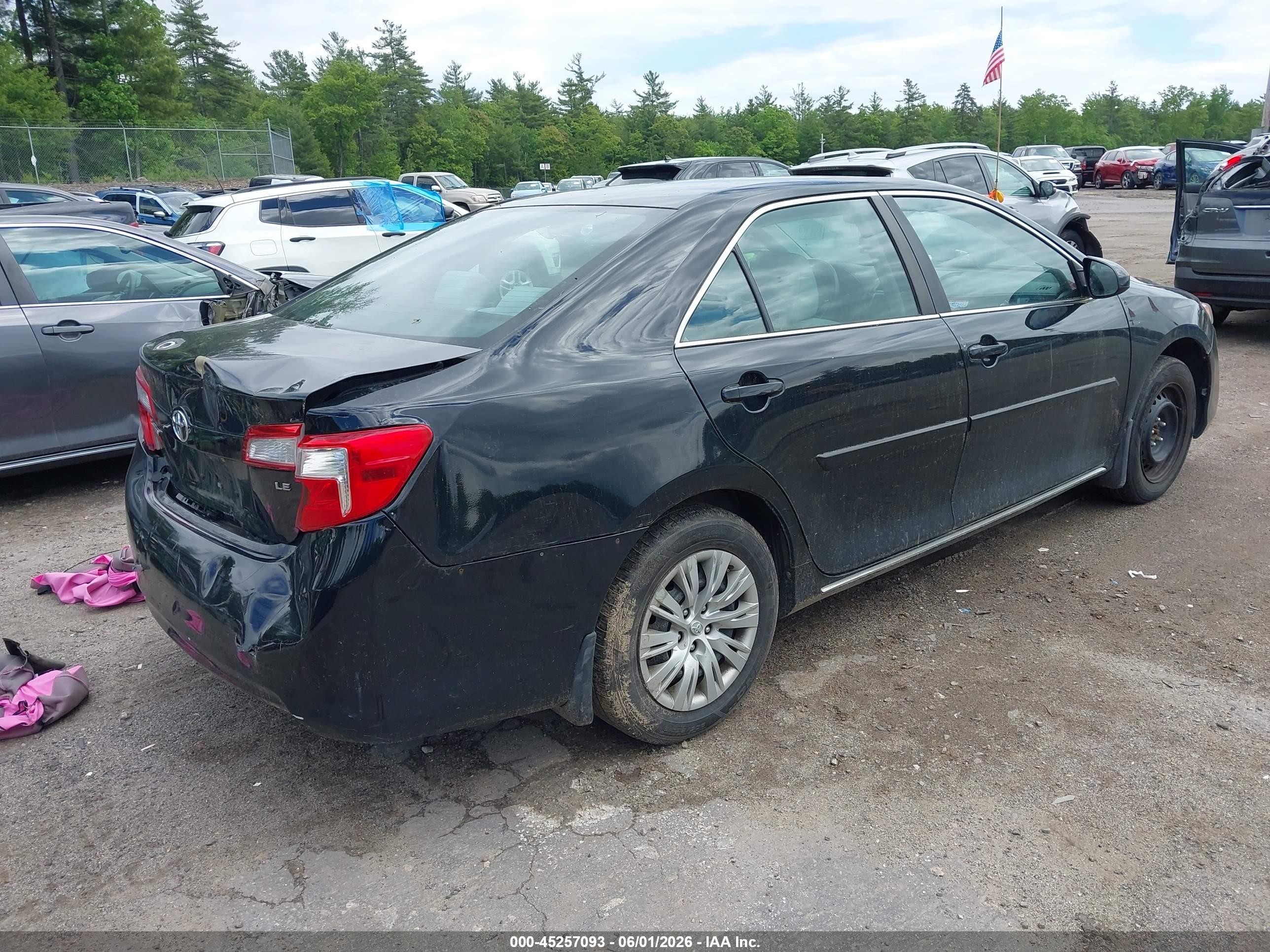 2014 Toyota Camry Le Black vin: 4T1BF1FK9EU354410