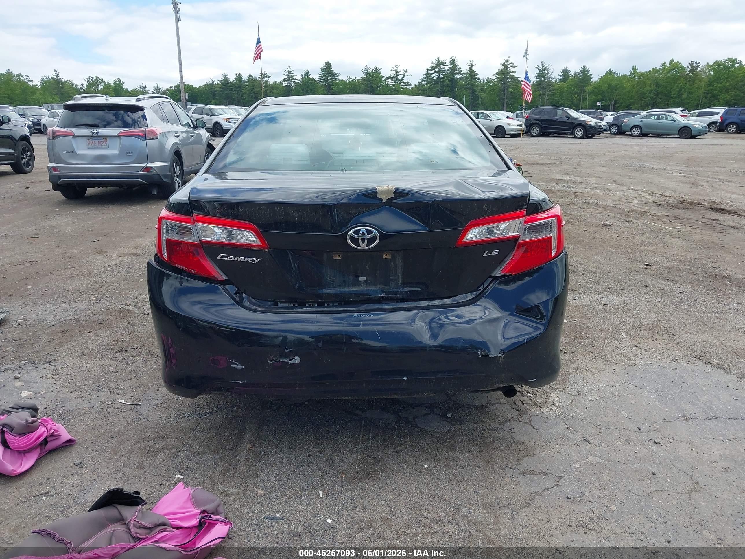 2014 Toyota Camry Le Black vin: 4T1BF1FK9EU354410