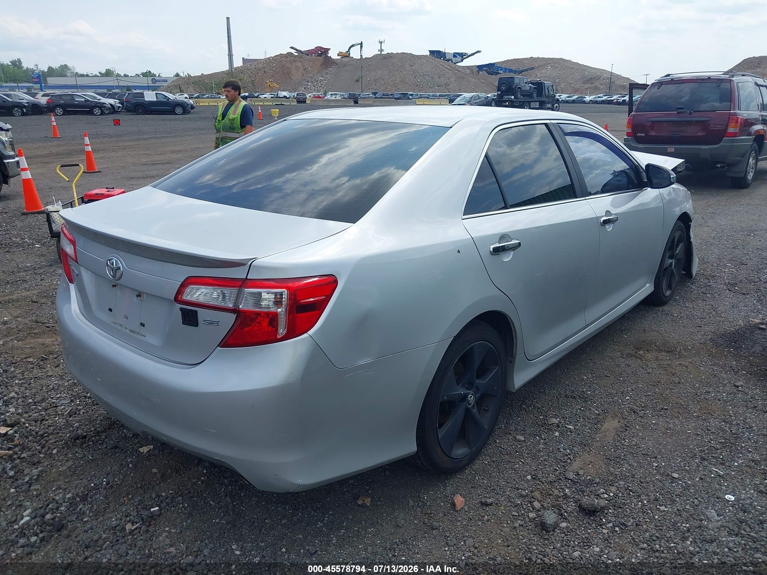2014 Toyota Camry Se Sport Серебряный vin: 4T1BF1FK9EU371787