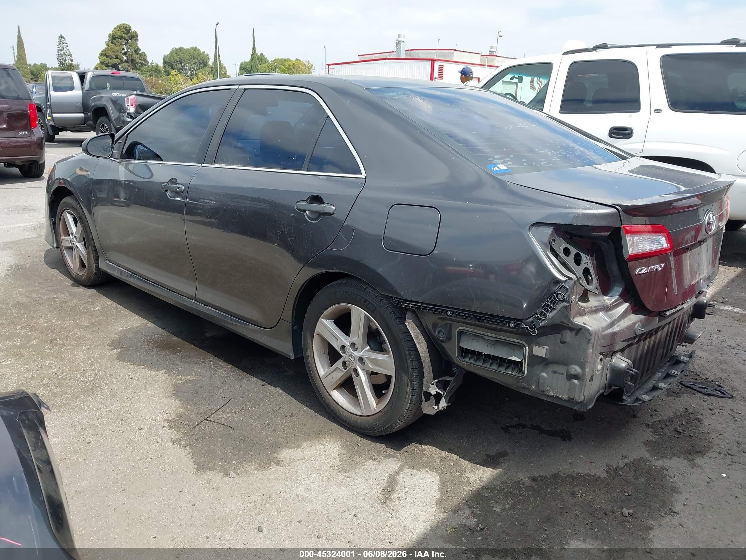 2014 Toyota Camry Se Gray vin: 4T1BF1FK9EU371840