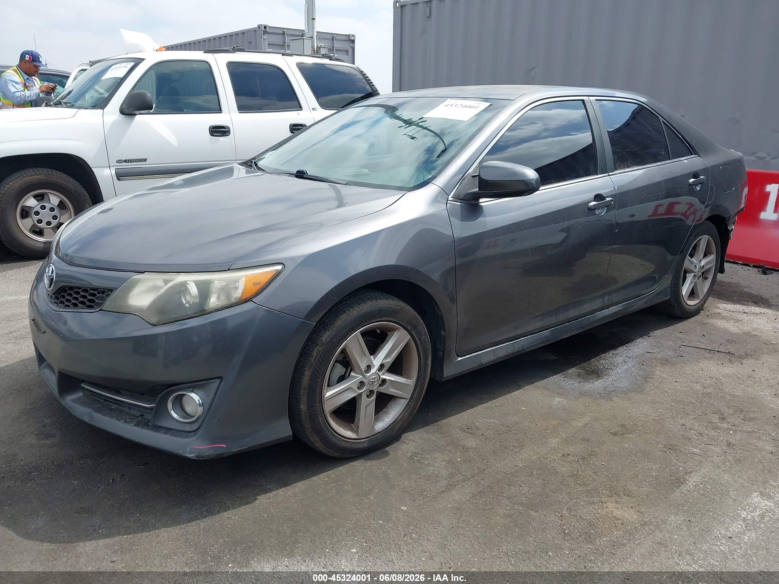 2014 Toyota Camry Se Gray vin: 4T1BF1FK9EU371840