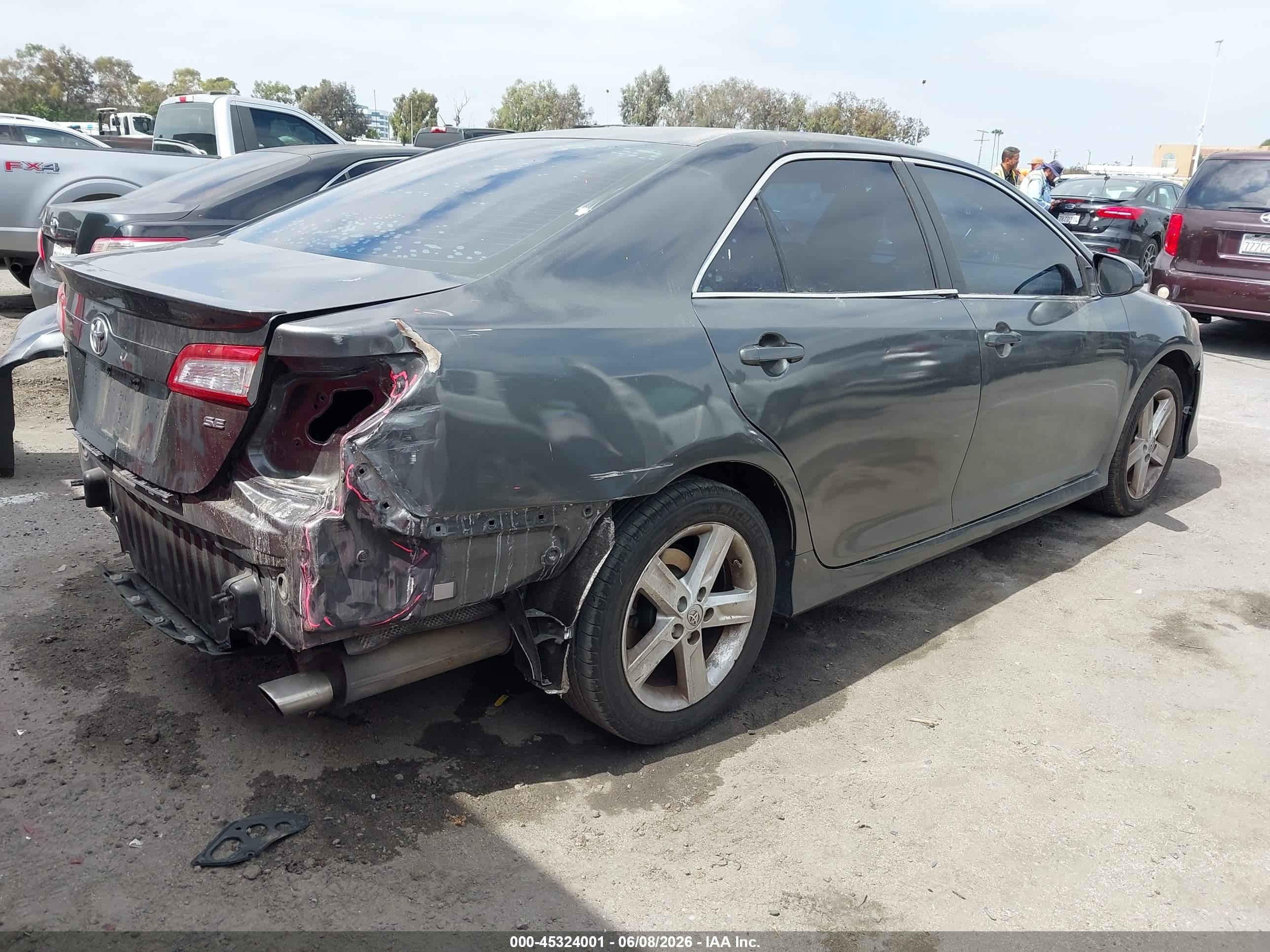 2014 Toyota Camry Se Gray vin: 4T1BF1FK9EU371840