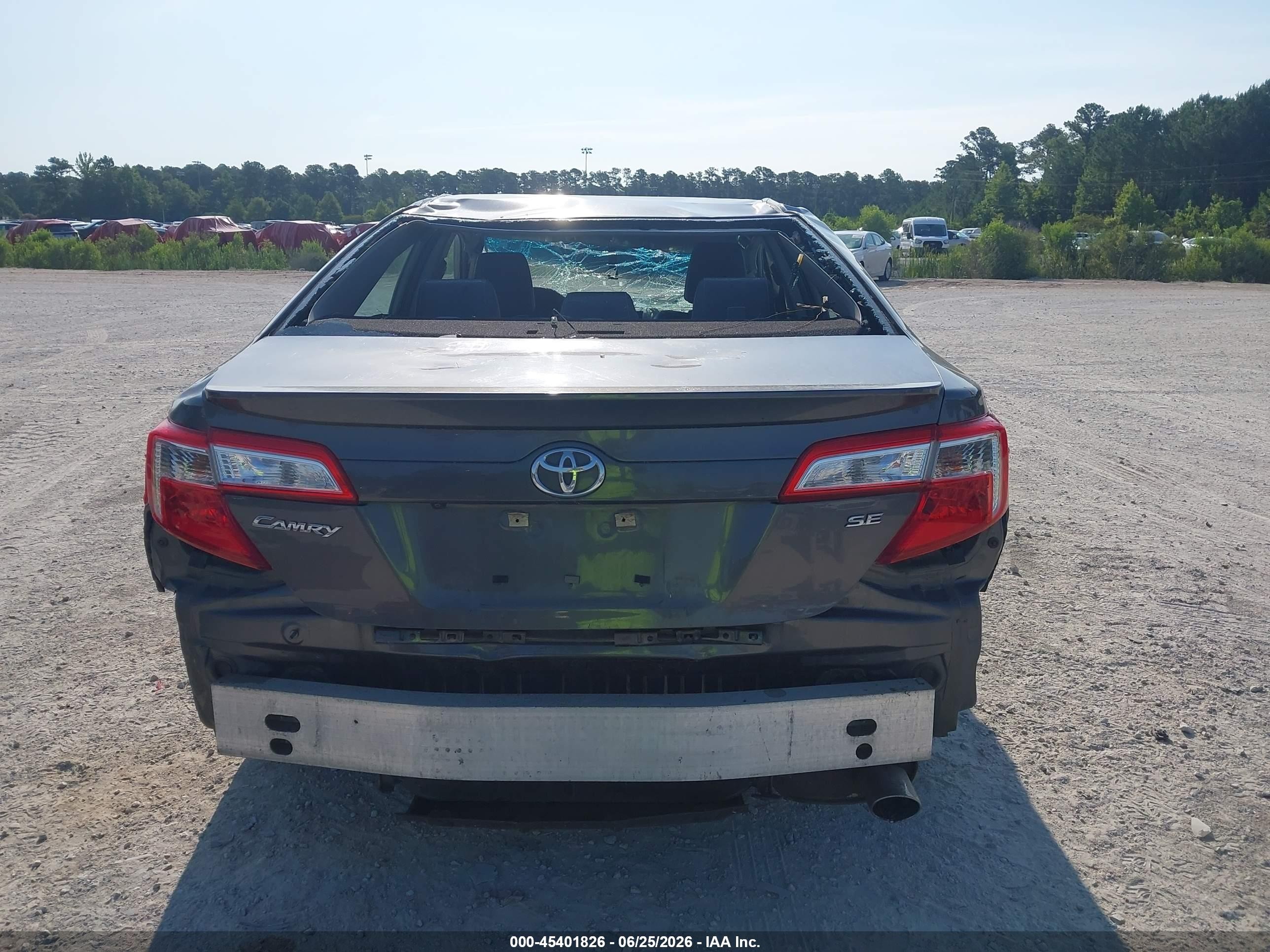 2014 Toyota Camry Se Gray vin: 4T1BF1FK9EU380425