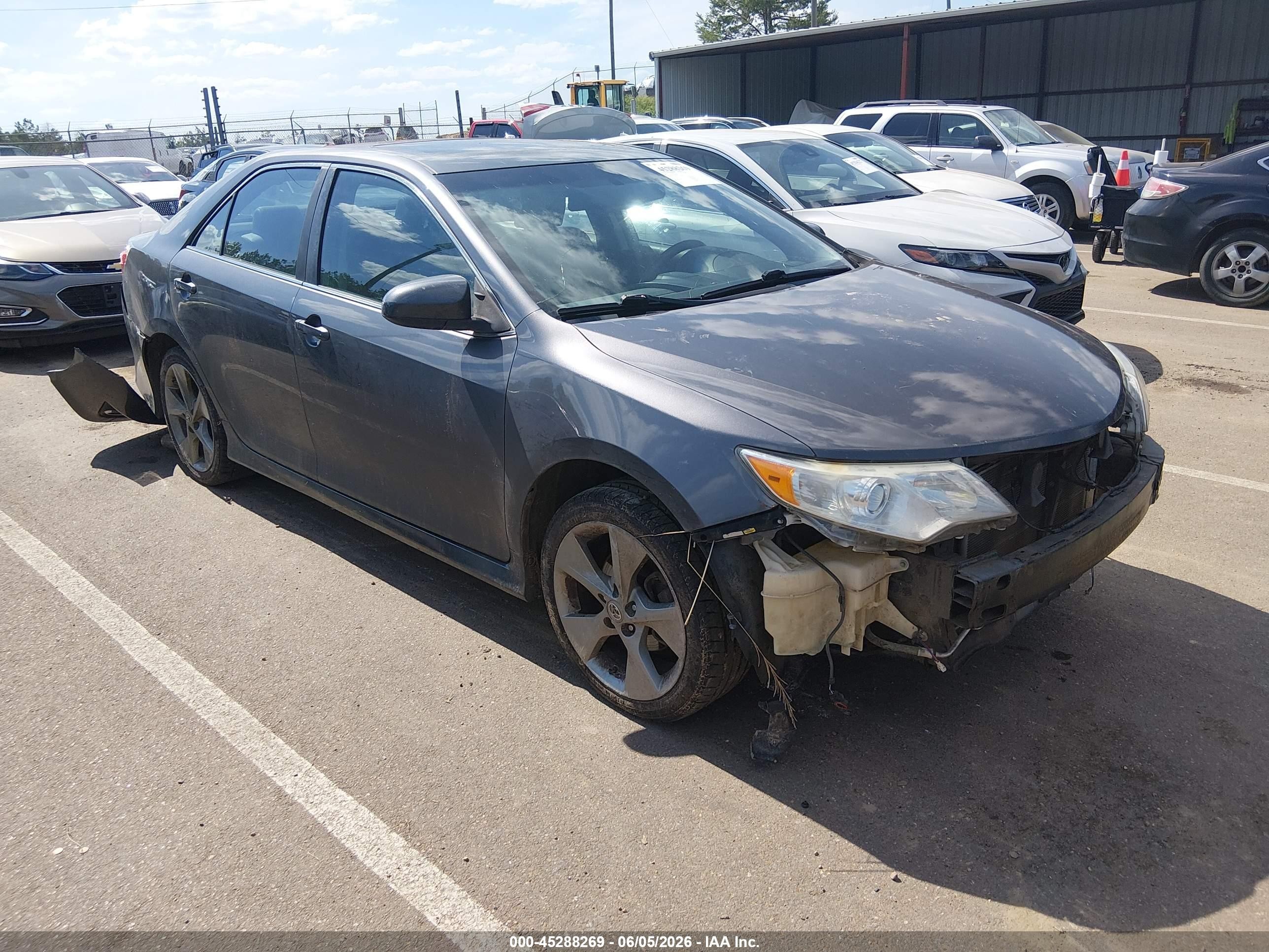 2014 Toyota Camry Se Sport Серый vin: 4T1BF1FK9EU395796
