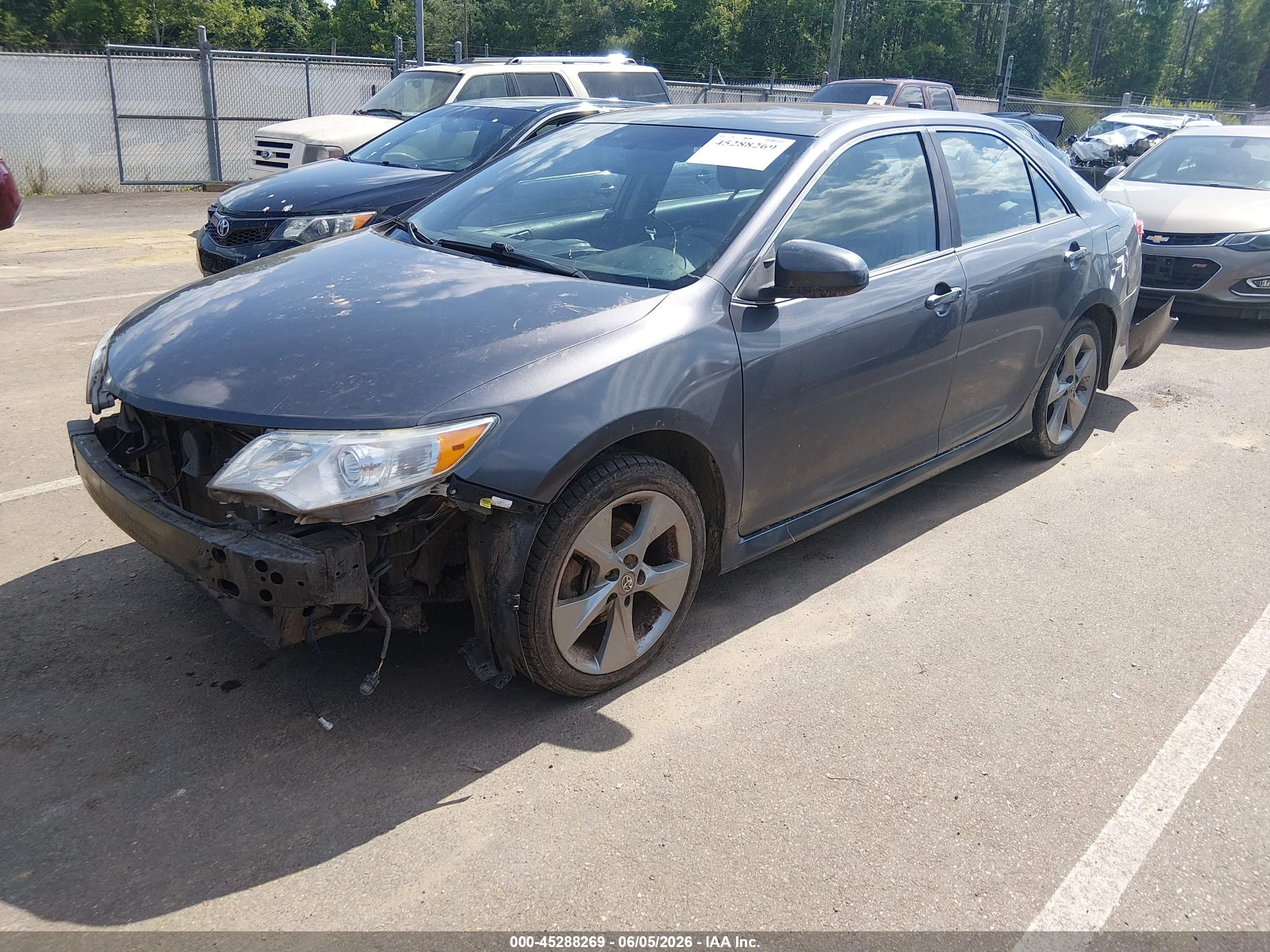 2014 Toyota Camry Se Sport Серый vin: 4T1BF1FK9EU395796