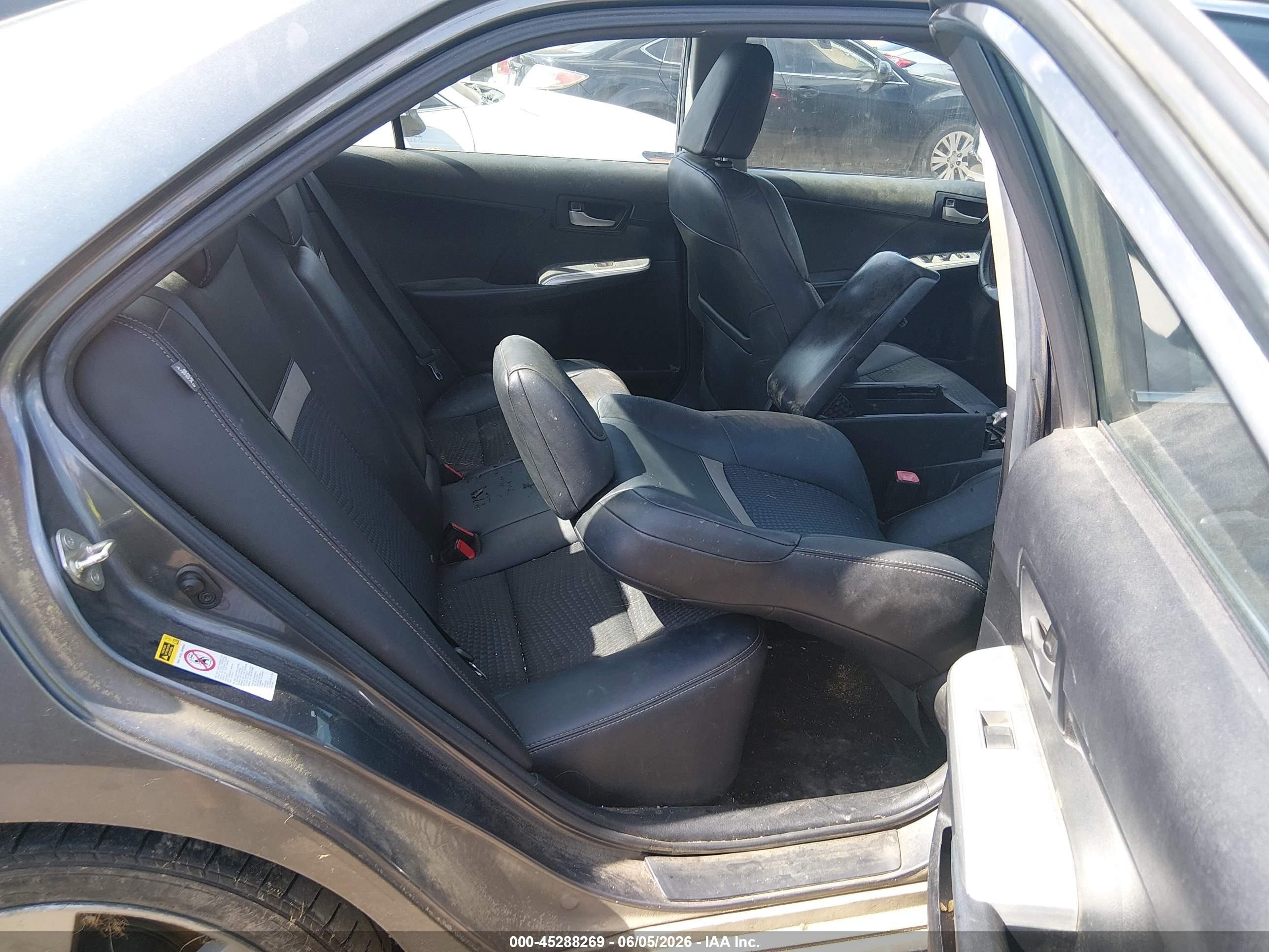 2014 Toyota Camry Se Sport Серый vin: 4T1BF1FK9EU395796