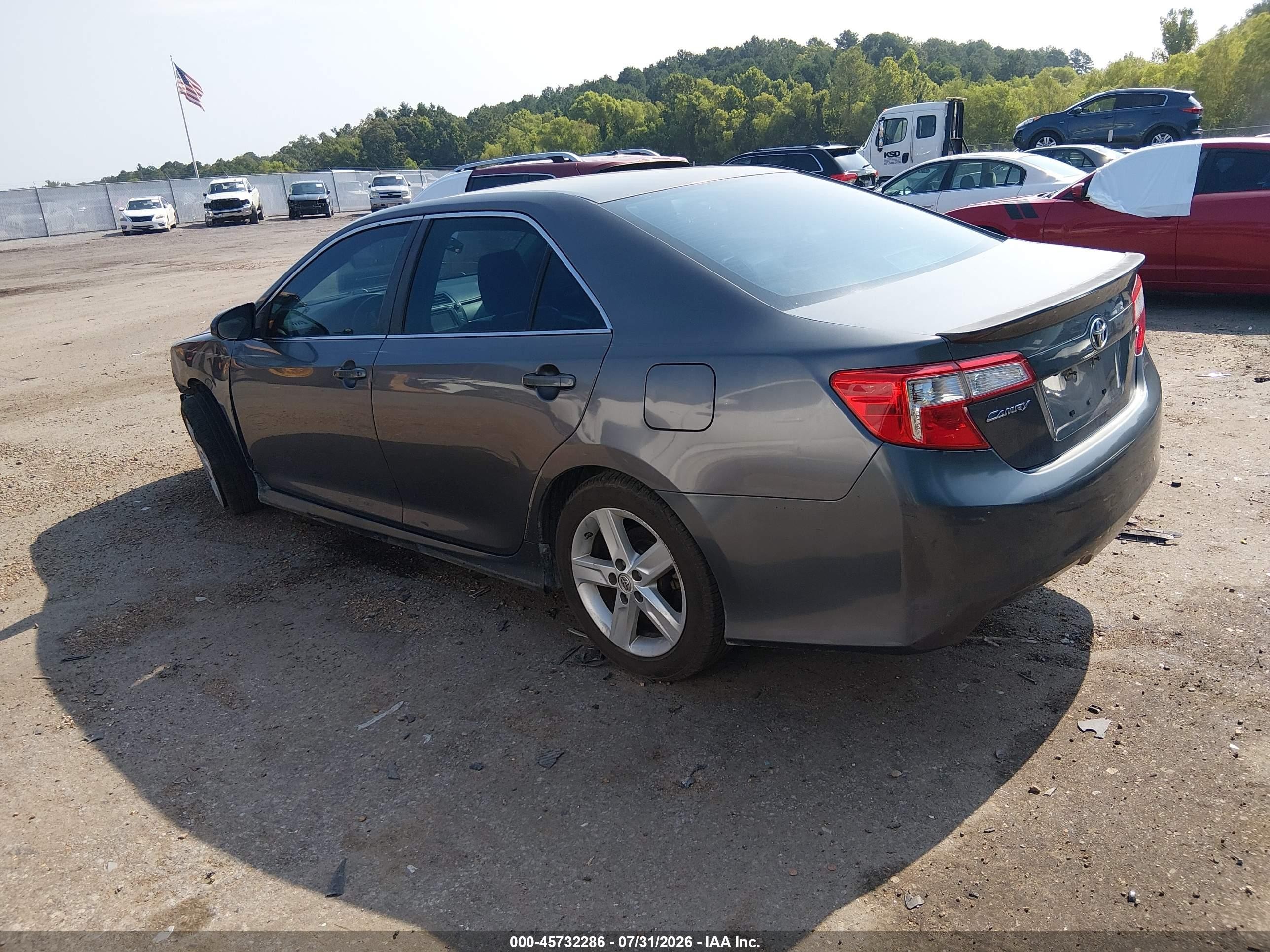 2014 Toyota Camry Se Gray vin: 4T1BF1FK9EU396706