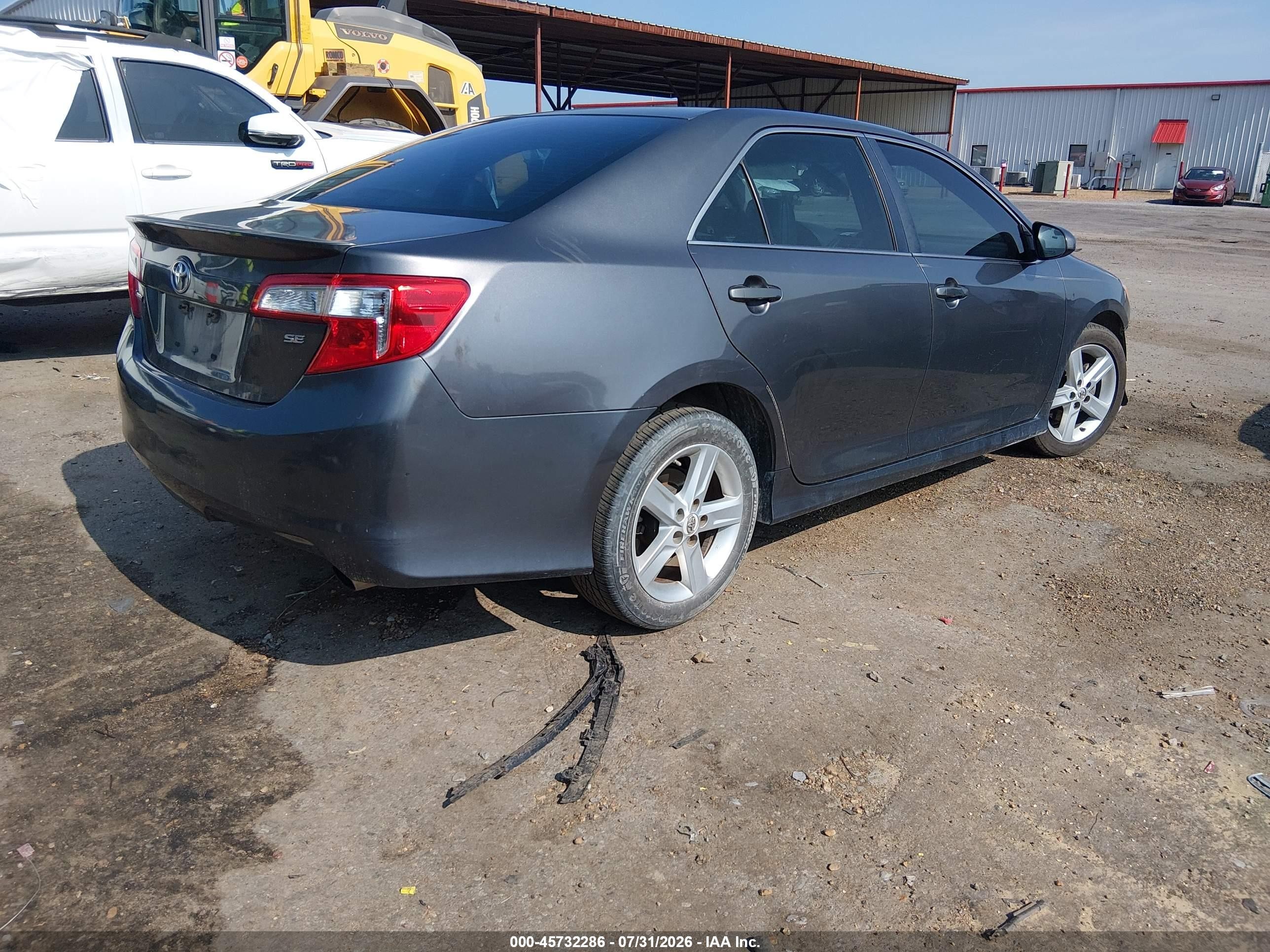2014 Toyota Camry Se Gray vin: 4T1BF1FK9EU396706