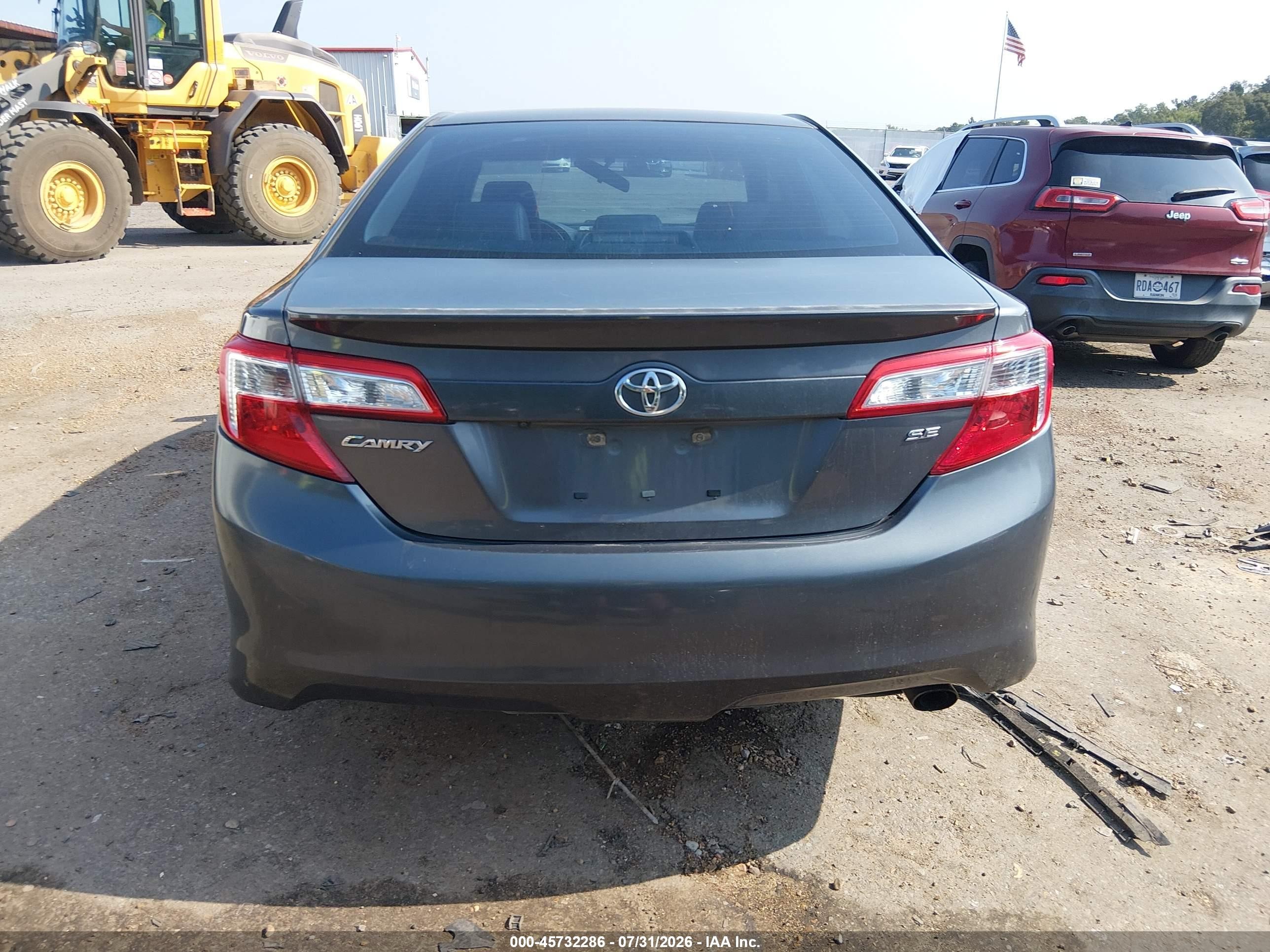 2014 Toyota Camry Se Gray vin: 4T1BF1FK9EU396706