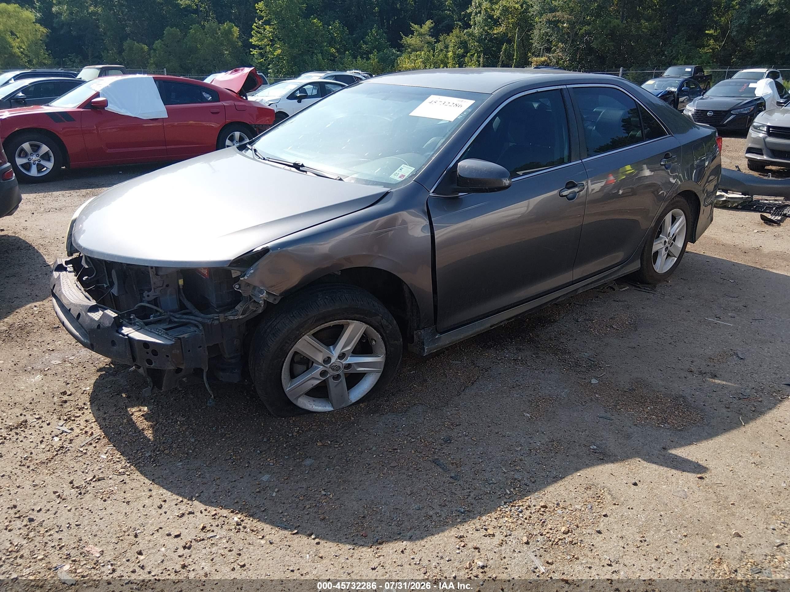2014 Toyota Camry Se Gray vin: 4T1BF1FK9EU396706