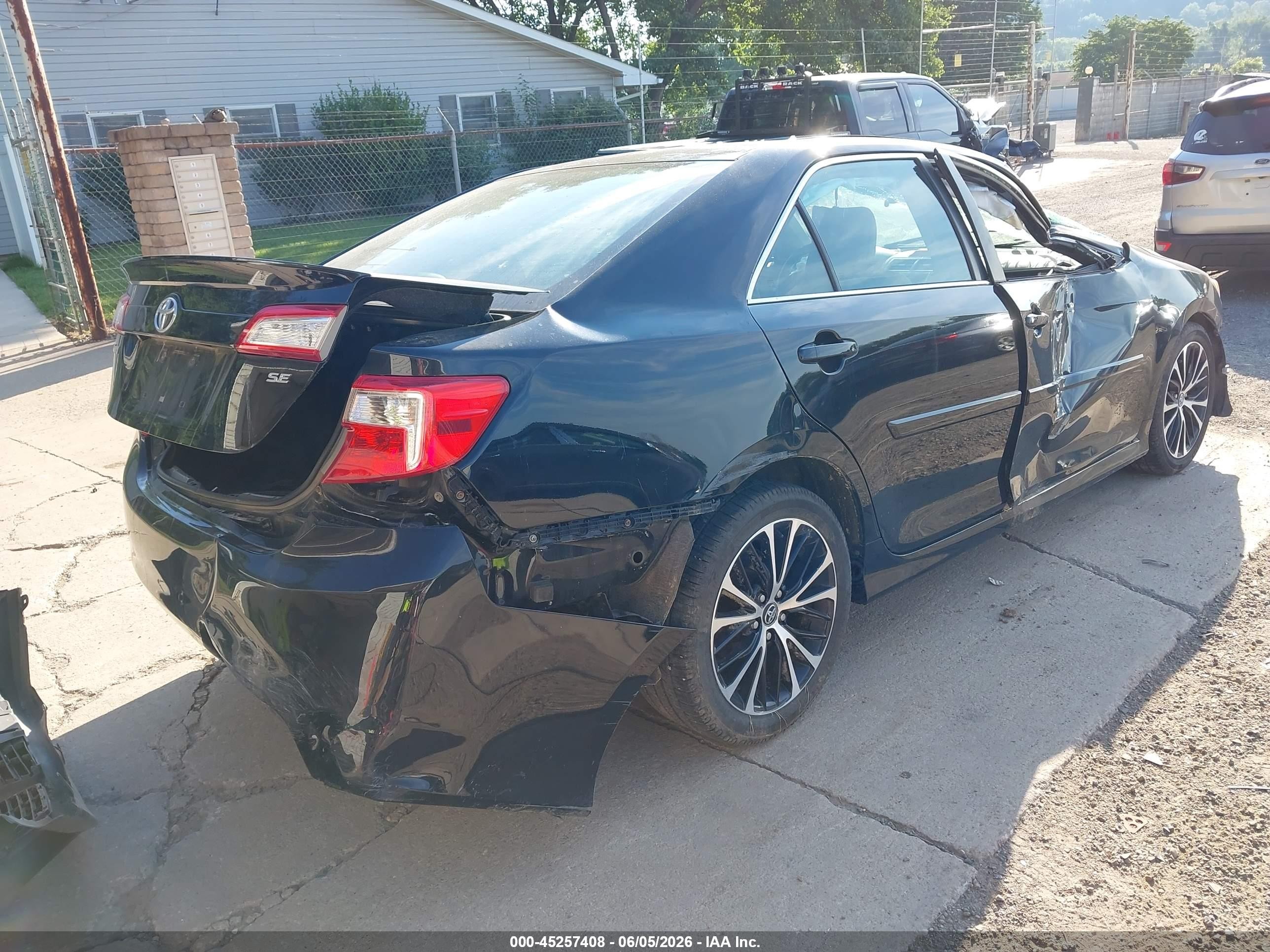 2014 Toyota Camry Se Black vin: 4T1BF1FK9EU413388