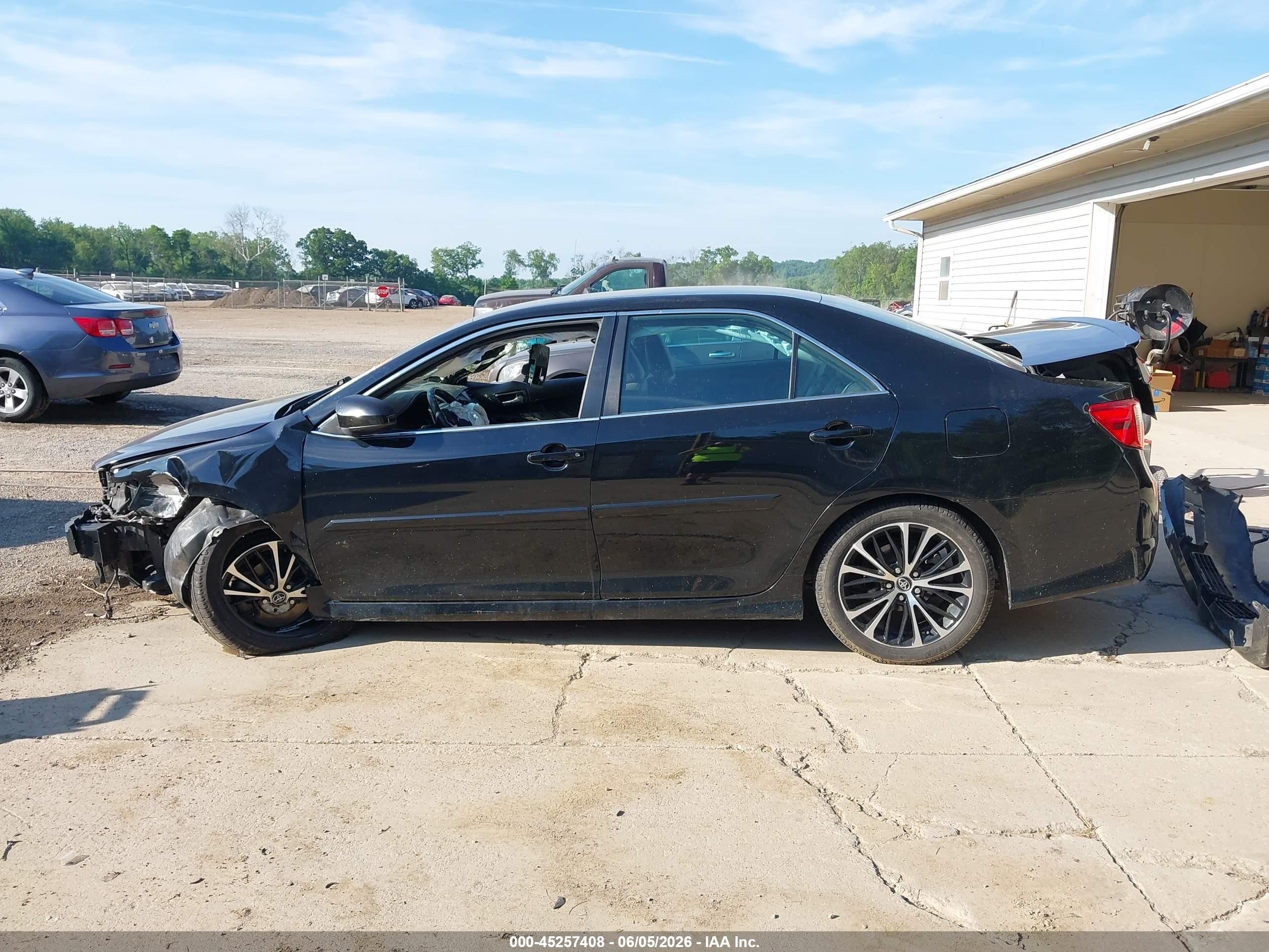 2014 Toyota Camry Se Black vin: 4T1BF1FK9EU413388