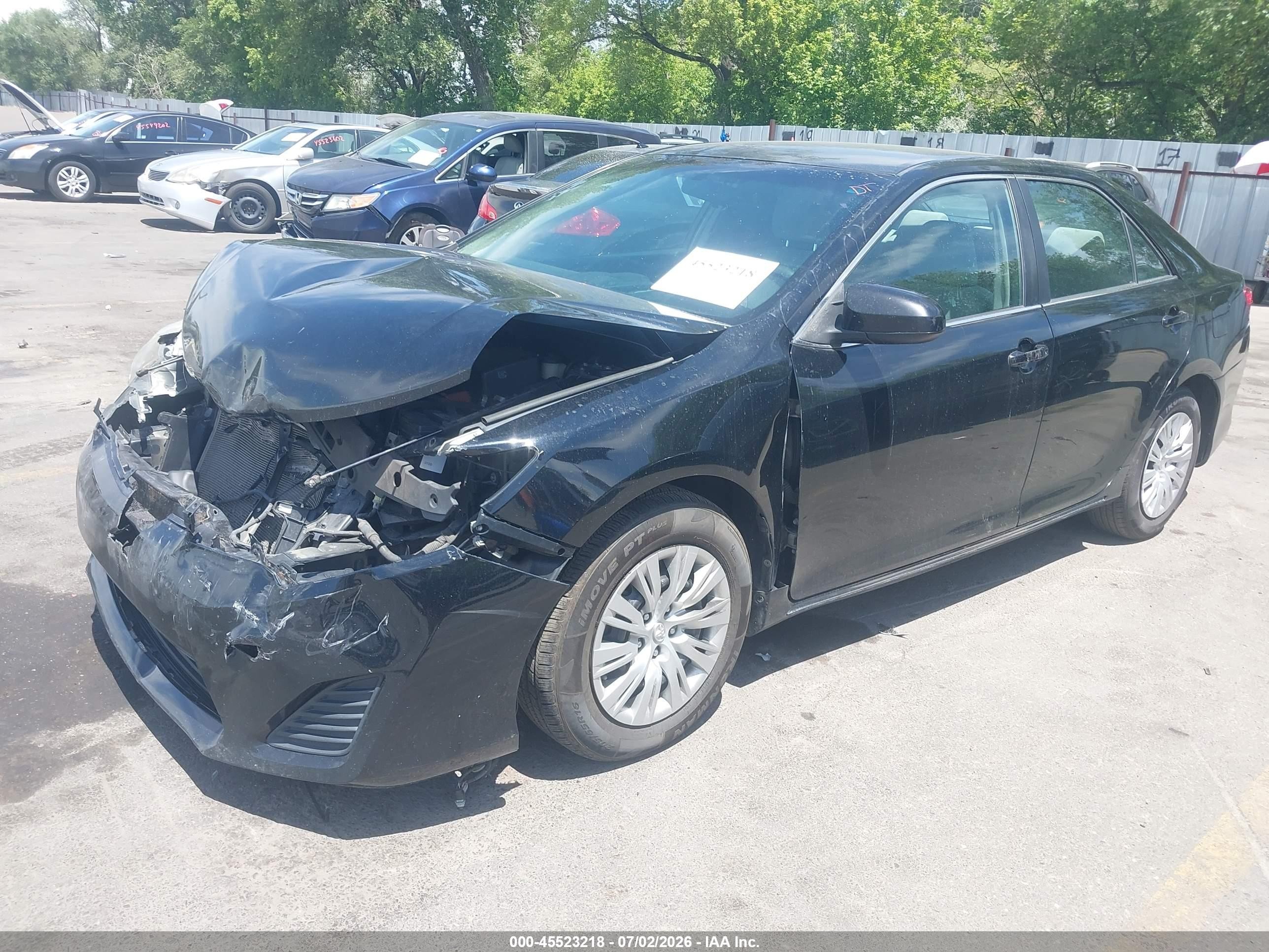 2014 Toyota Camry Le Black vin: 4T1BF1FK9EU414315