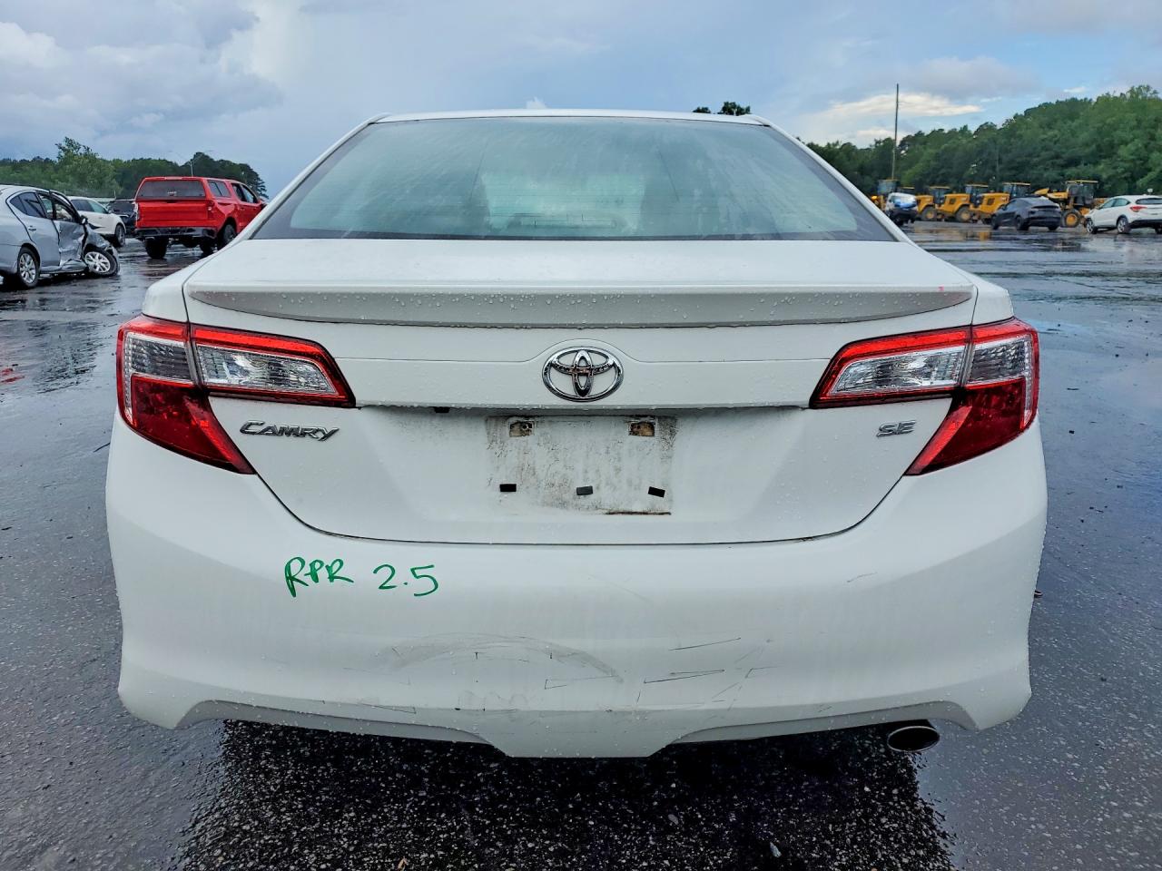 2014 Toyota Camry Se White vin: 4T1BF1FK9EU436041