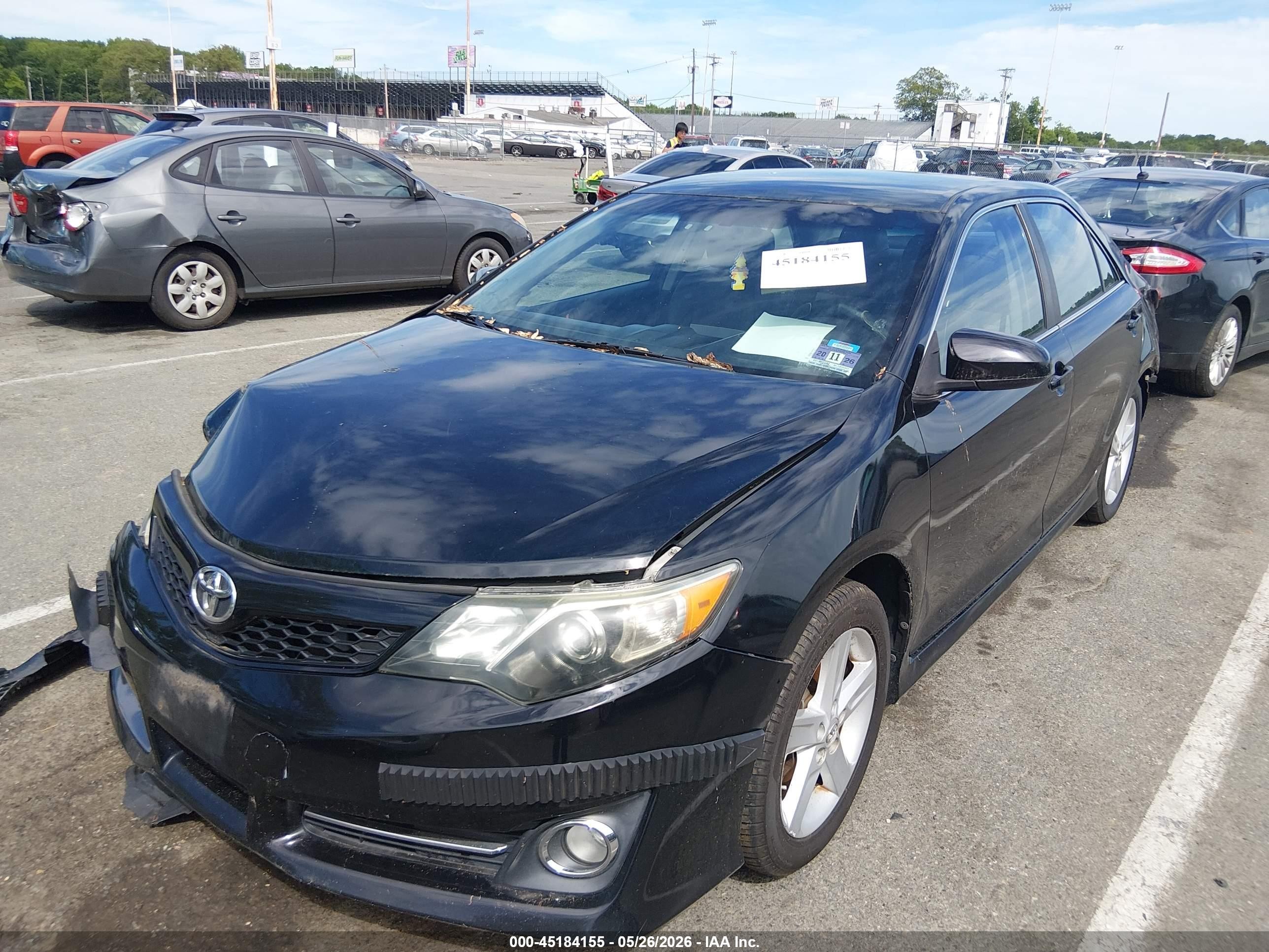 2014 Toyota Camry Se Black vin: 4T1BF1FK9EU438968