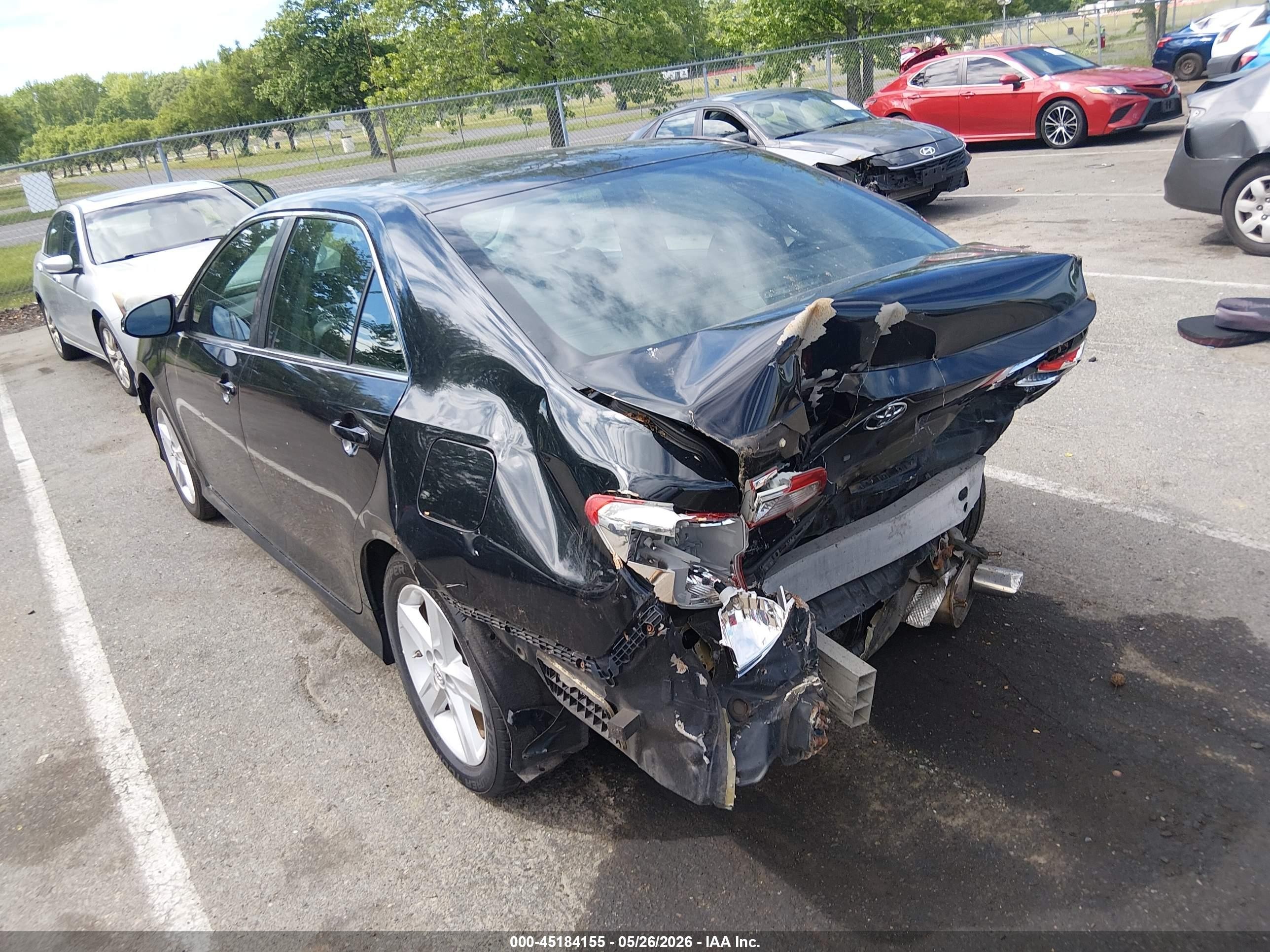 2014 Toyota Camry Se Black vin: 4T1BF1FK9EU438968