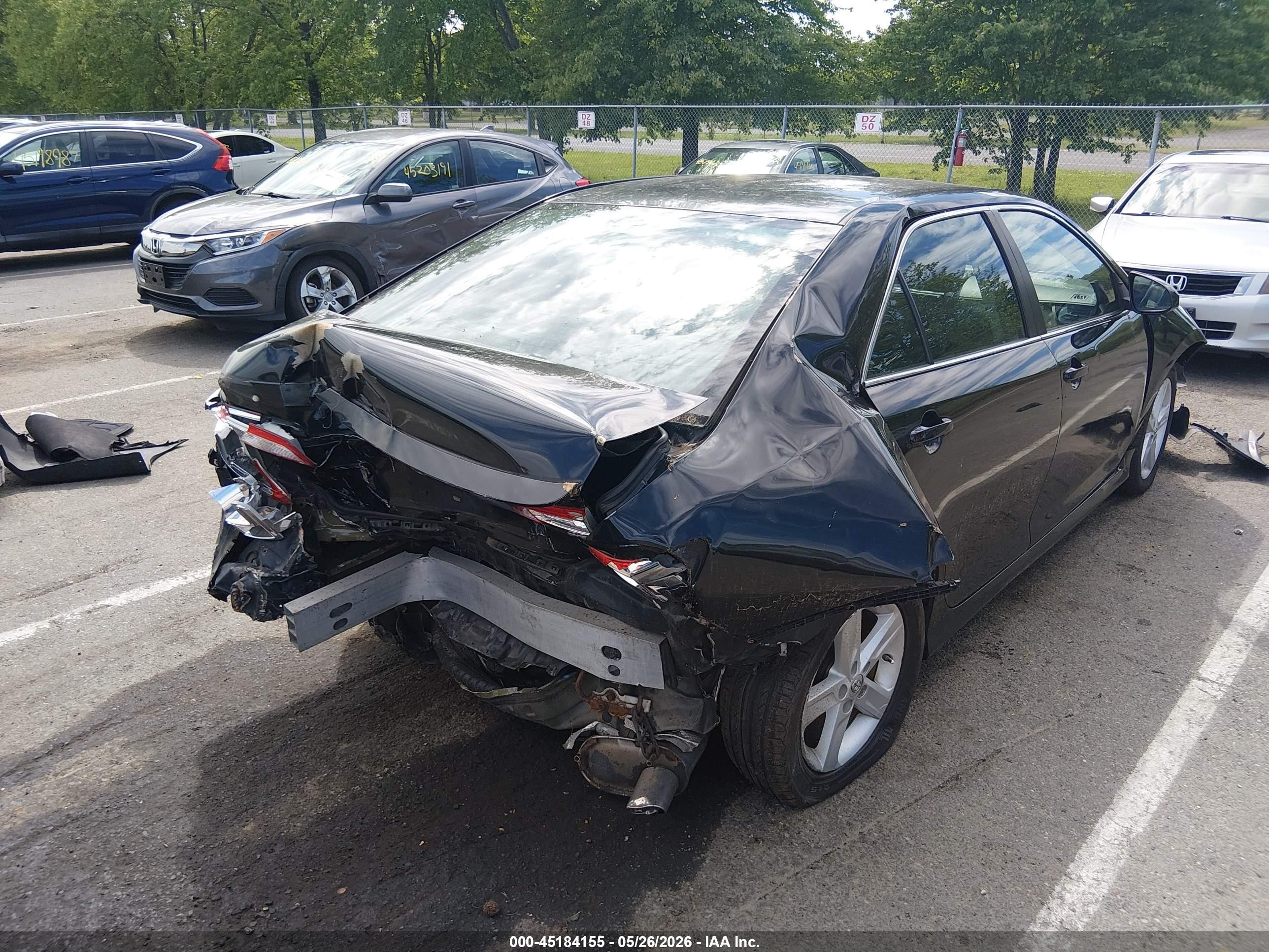 2014 Toyota Camry Se Black vin: 4T1BF1FK9EU438968