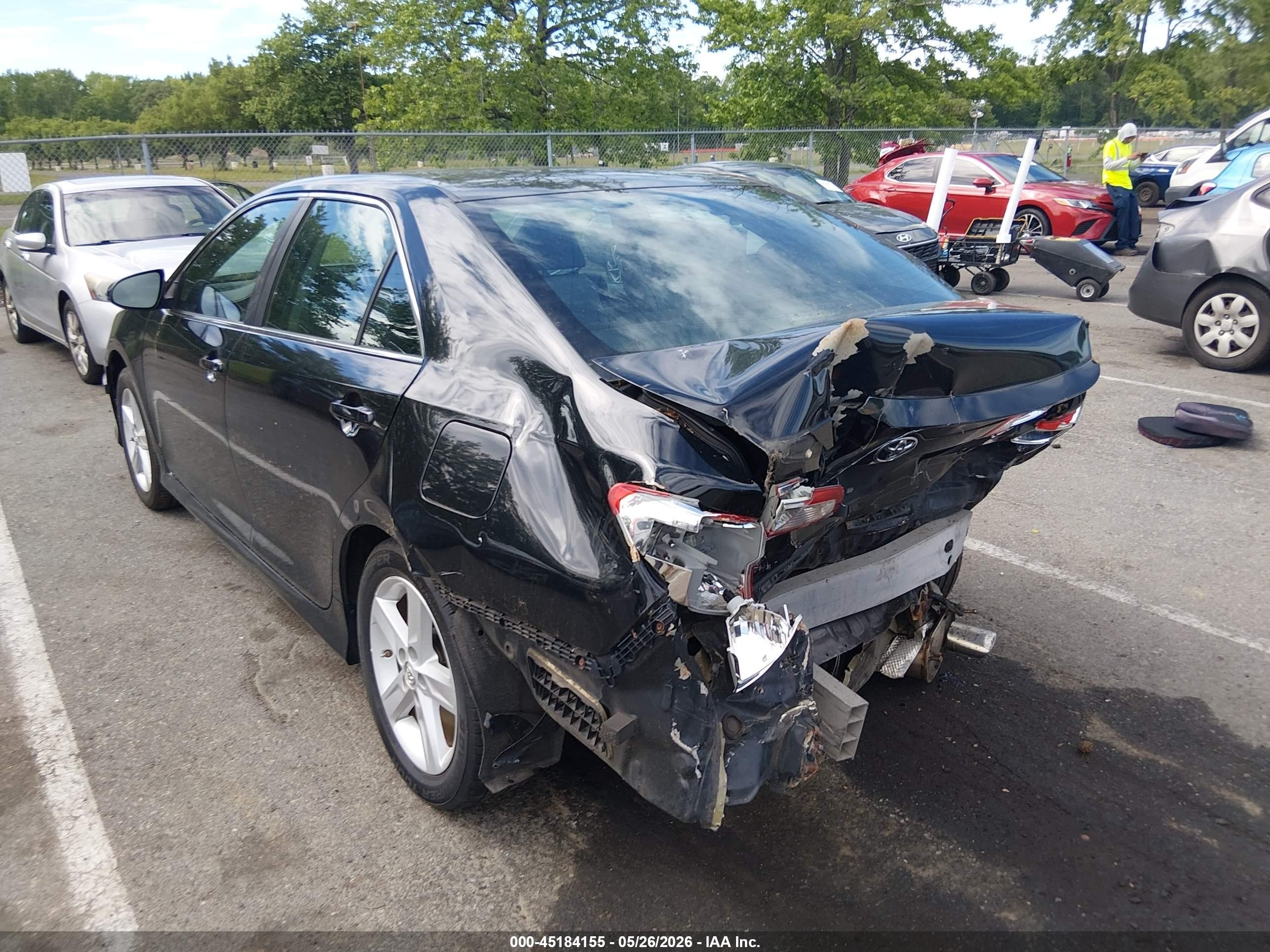 2014 Toyota Camry Se Black vin: 4T1BF1FK9EU438968